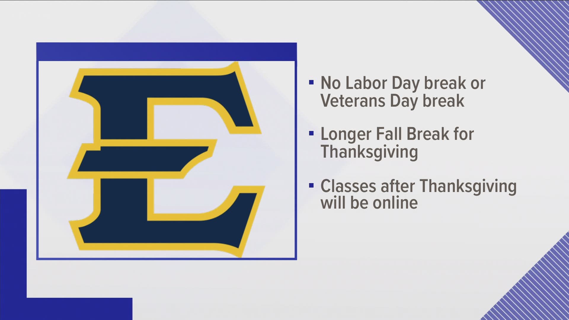 ETSU President Brian Noland gives new information on fall semester in