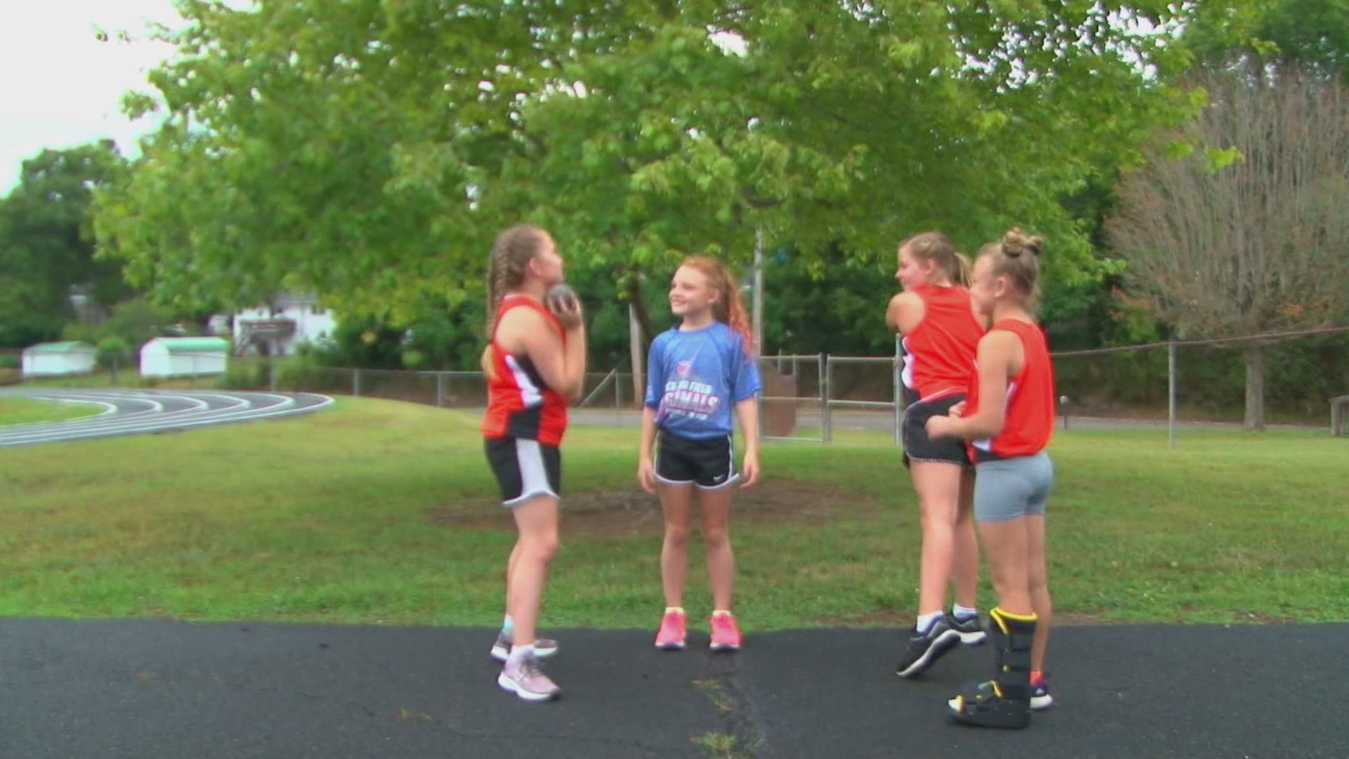 Five elementary-age girls are headed to the junior olympics in houston this month. July 2, 2021-4pm.