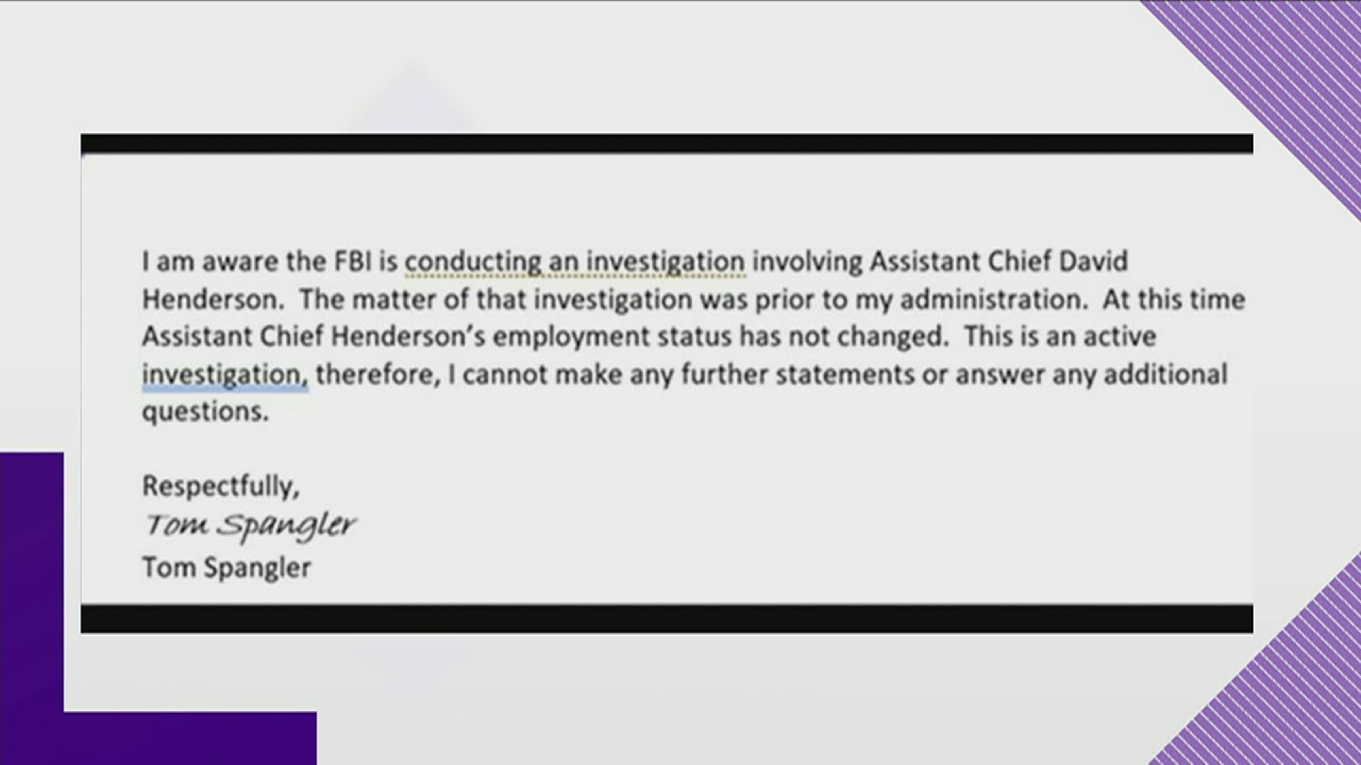 A veteran Knox County Sheriff's Office supervisor under investigation by the FBI is no longer with the department.