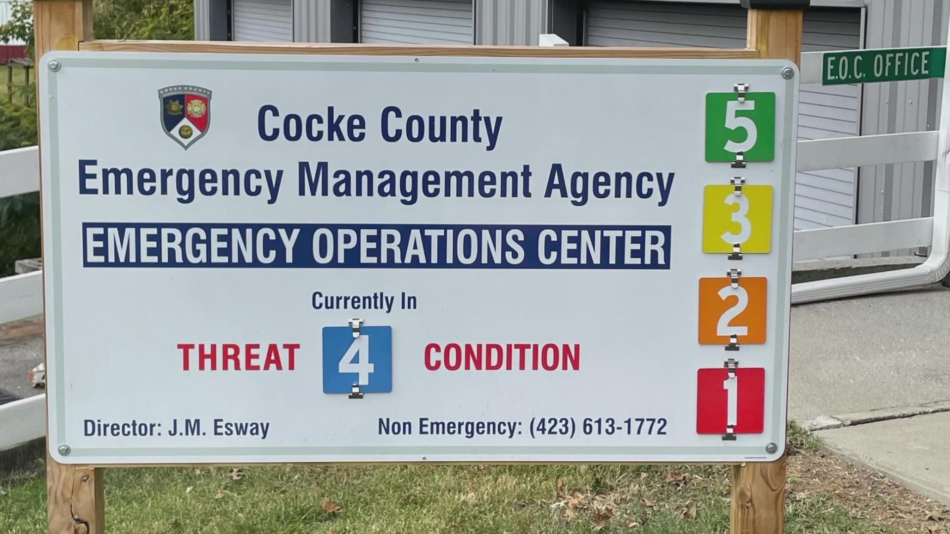Emergency managers in communities across east Tennessee, including Cocke County, are preparing for rainfall tied to Hurricane Ian.