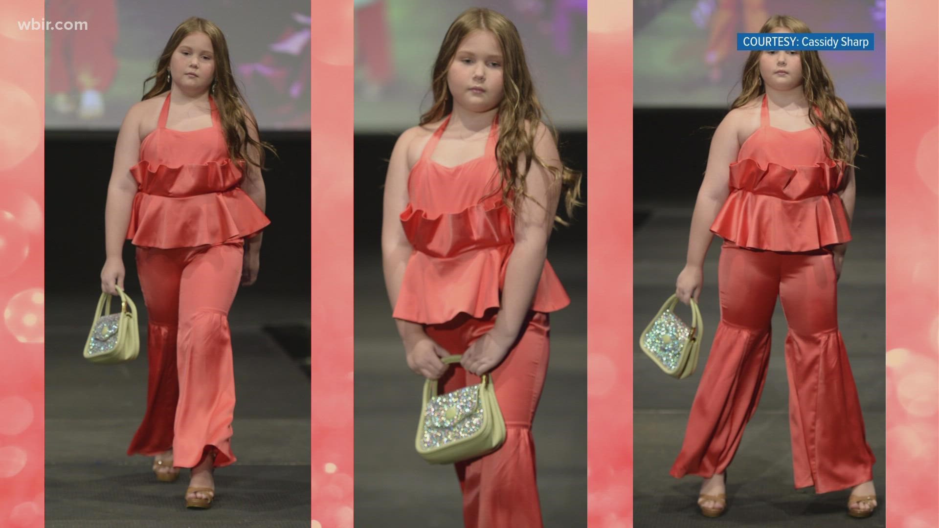 Piper Sharp, 9, hit the runway this September as a model for New York Fashion Week.
