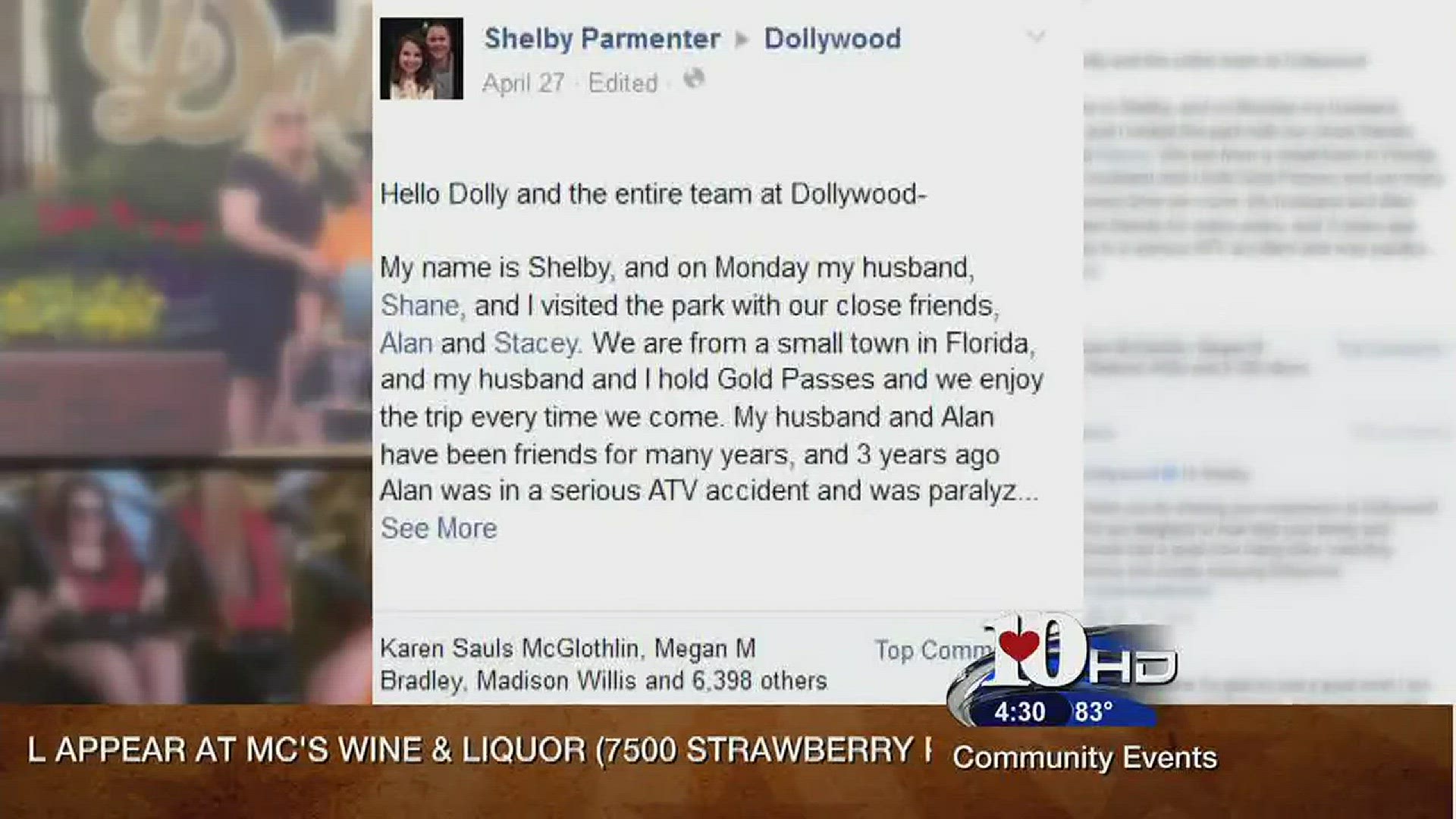 Dollywood thank you note goes viral, after worker help man in ...