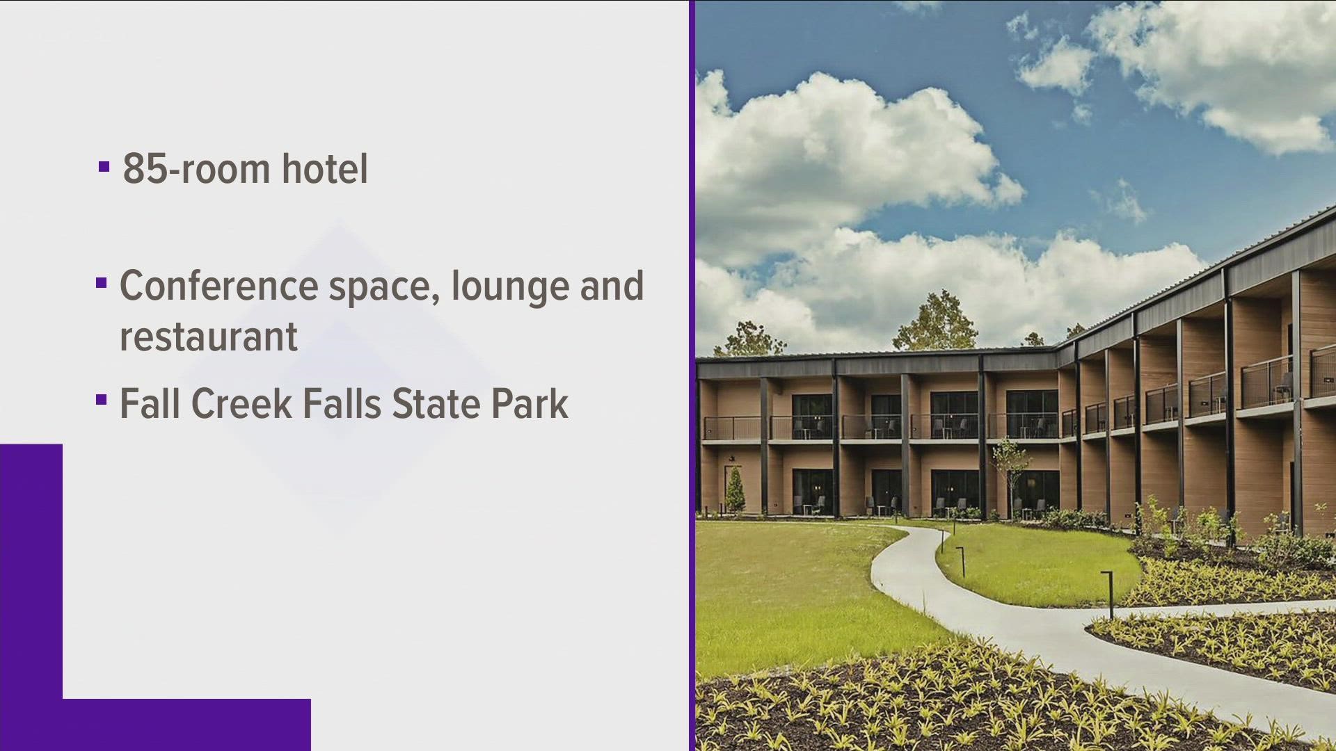 Tennessee State Parks has a new $40 million lodge at Fall Creek Falls.
