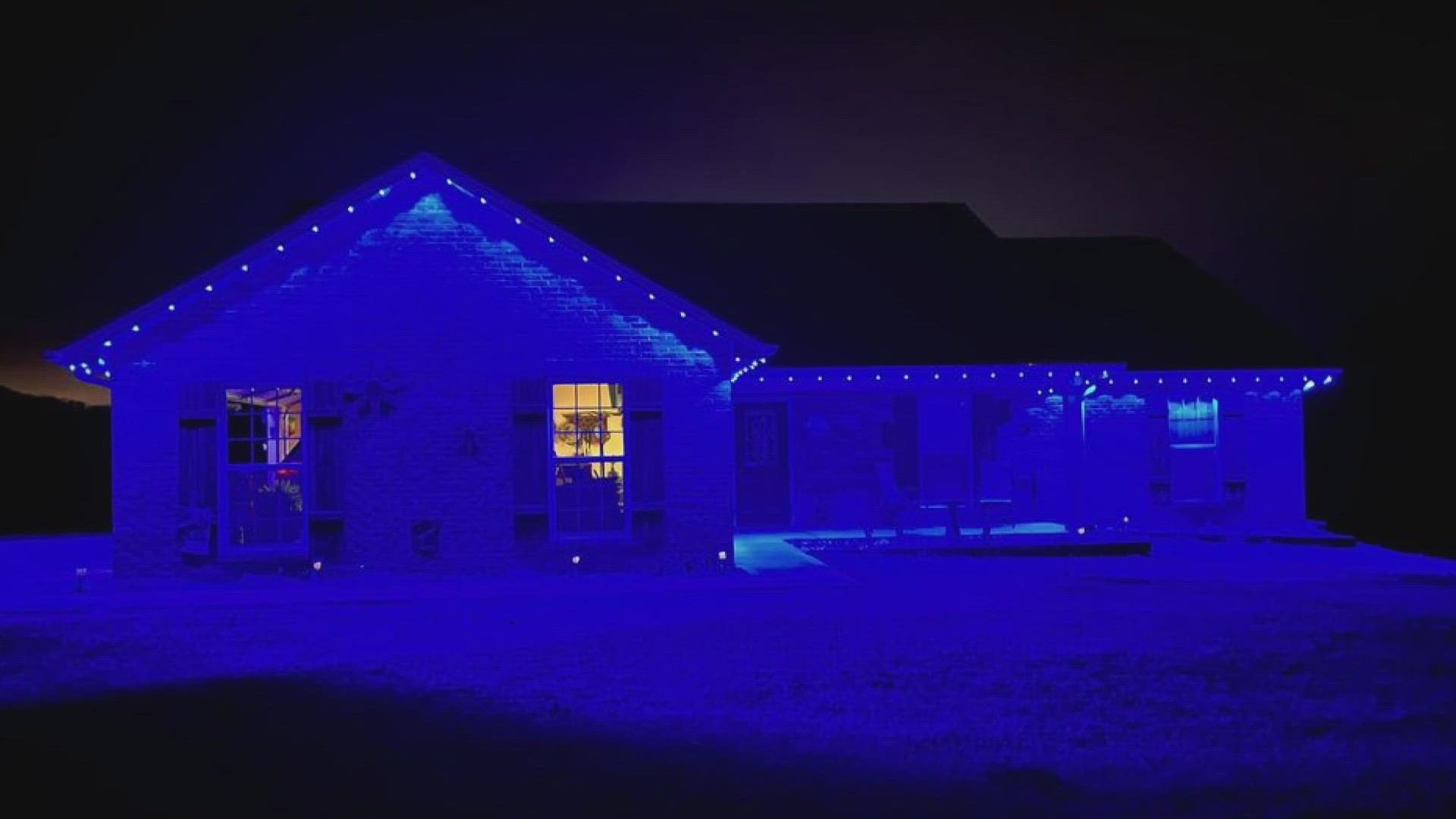 Just within an hour of hearing the news of the death of Deputy Greg McCowan, Dan turned his house light from white to blue.