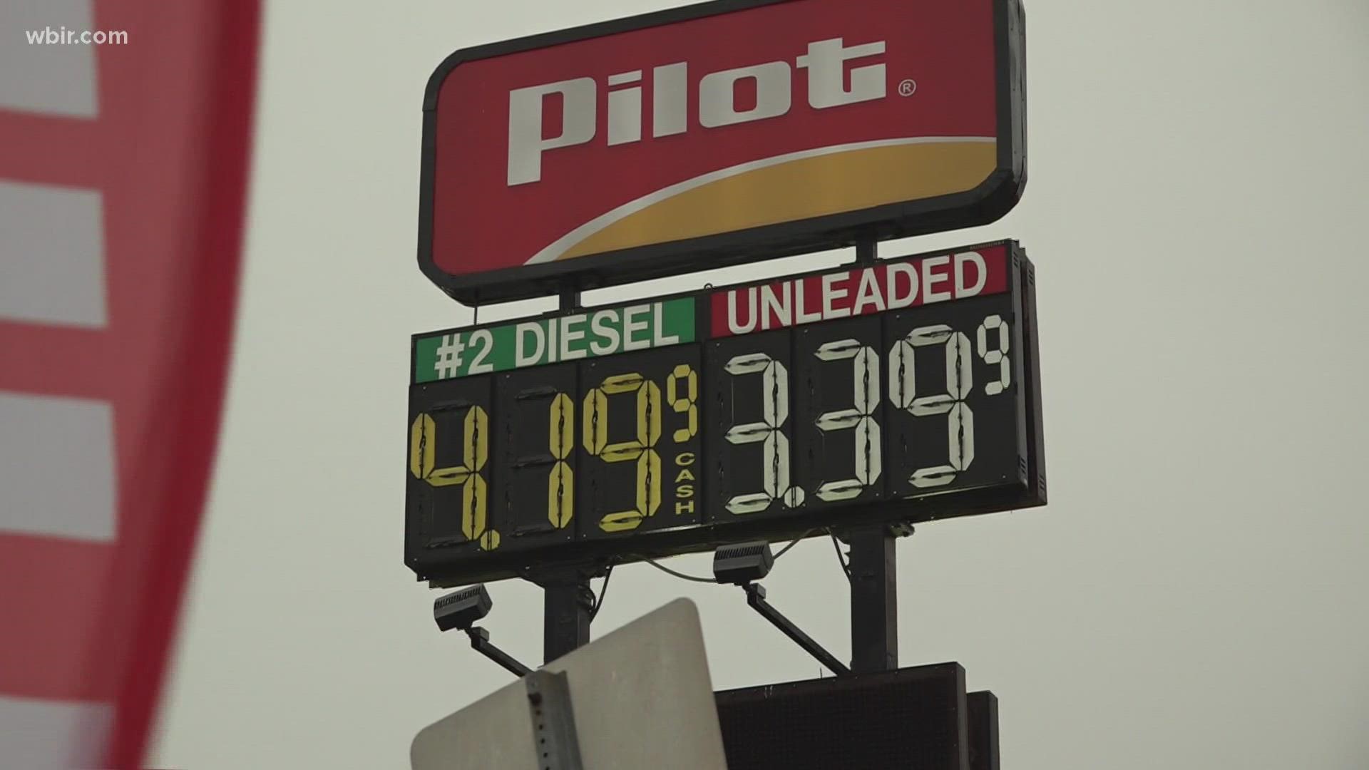 Right now, the average price for gas in the U.S. is about $3.50 a gallon, a 50 cent jump from last week.