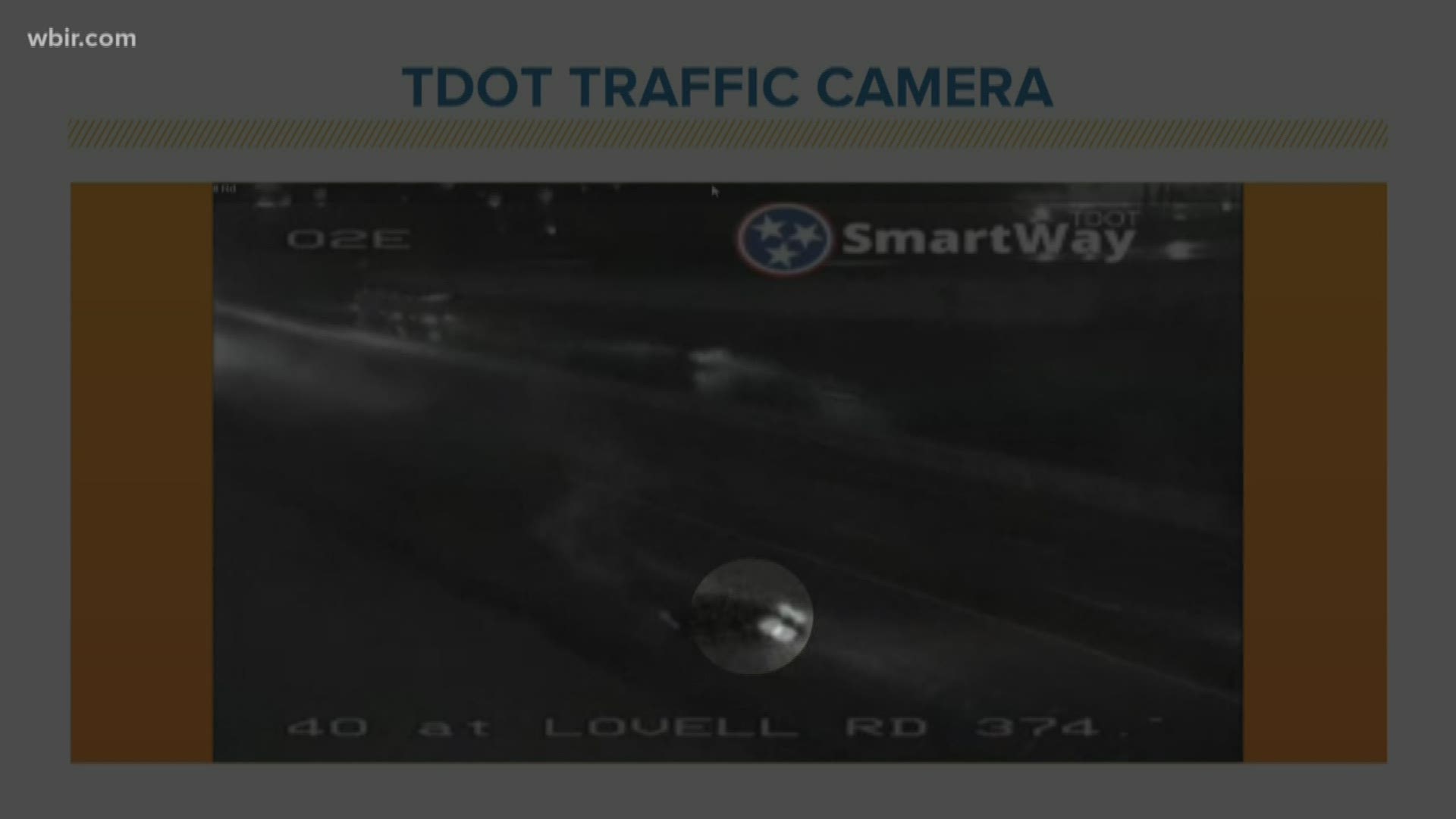 A car slid off the road live on a traffic camera on Thursday, Feb. 6 during our morning show.