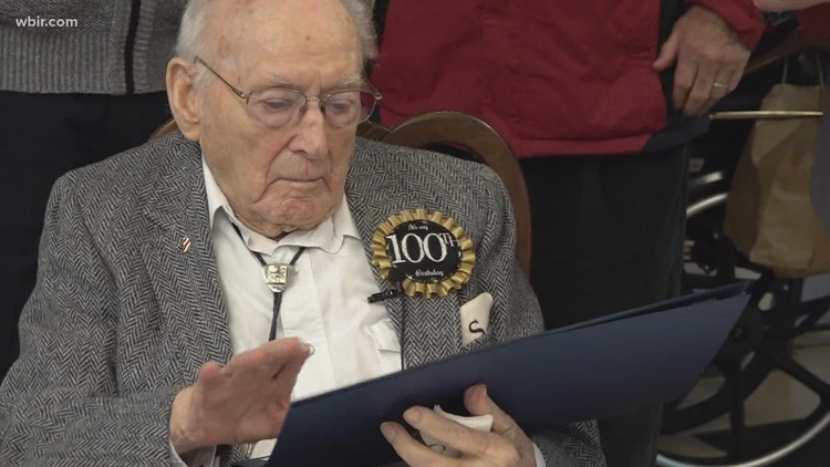 WWII Vet and Knox County native shares some wisdom on his 100th birthday