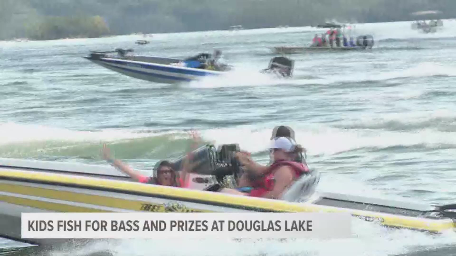 400 teams of adults and children competed in the 29th annual kids bass fishing tournament by Mountain Music at Douglas Lake.
