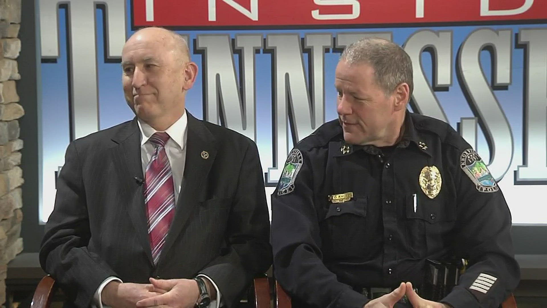 KPD Chief David Rausch and state Sen. Richard Briggs talk about the state's opiate scourge.