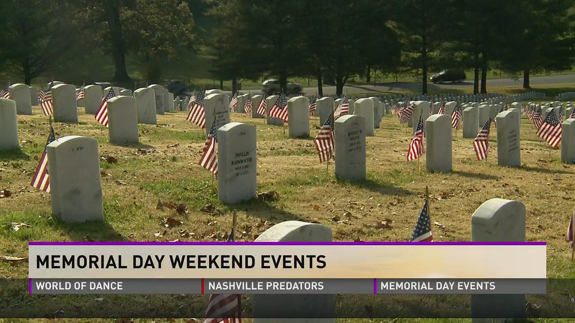 May 29, 2017: A look at events across East Tennessee to honor those in our armed forces who paid the ultimate price on Memorial Day.