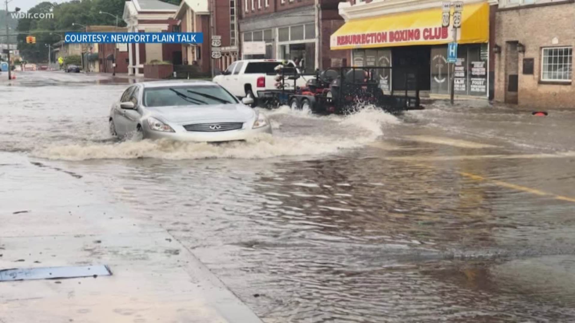 Heavy flooding and ongoing roadwork is drying up money flowing into businesses in downtown Newport.