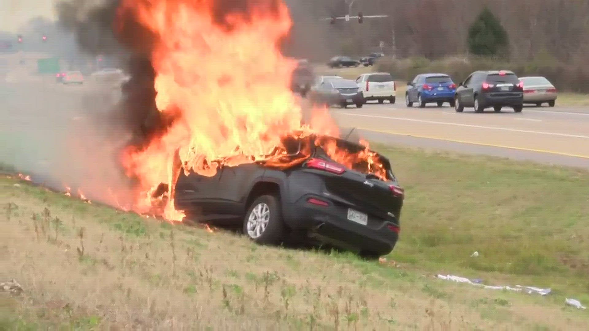 After crews put out a car fire in Memphis, they found a bible unharmed (Video: WMC Action News 5)
