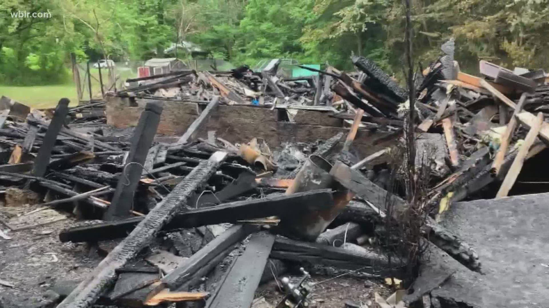 Gatlinburg police officer Robert Frederick is being treated at the Vanderbilt burn center after a weekend fire.