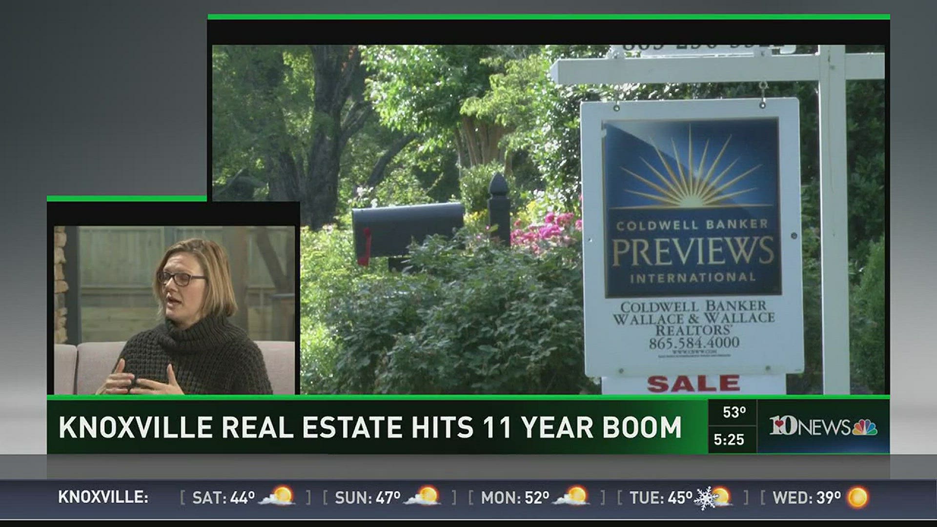 March 10, 2017: Home sales in Knoxville are at their highest level in 11 years. Interview with Suzy Trotta of Trotta Montgomery Real Estate.