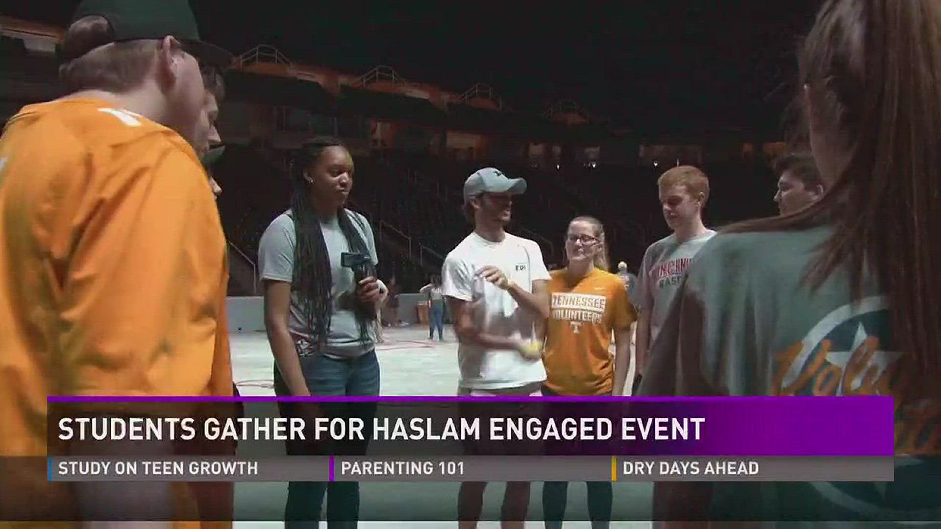 Sept. 19, 2017: Nearly a 1,000 first-year UT business students gathered for the second annual Haslam Engaged event.