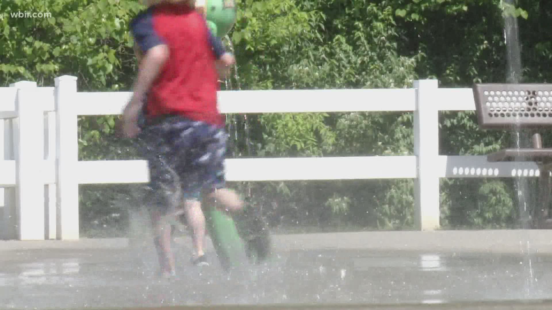 The Knox County Parks and Recreation Department said its splash pads are officially open for the season.