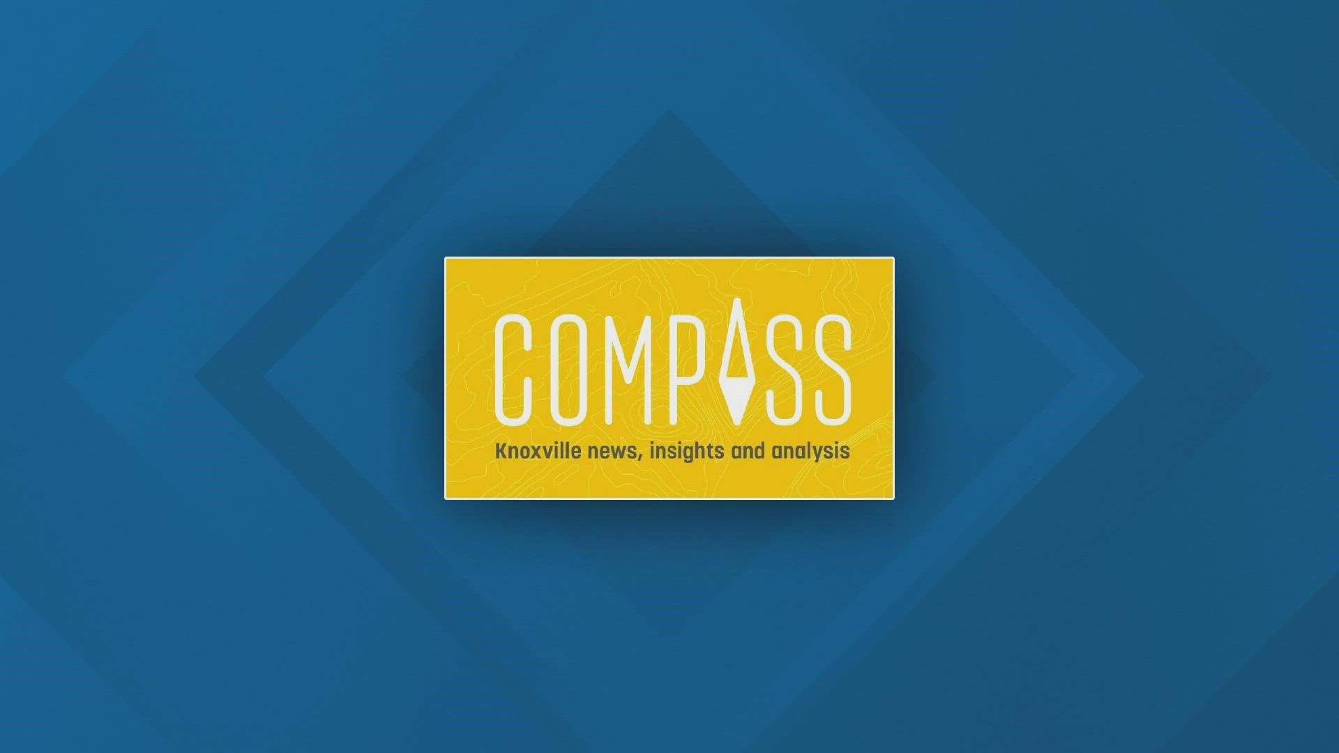 10News anchor Robin Wilhout talks with Jesse Mayshark, co-founder and co-publisher of Compass.