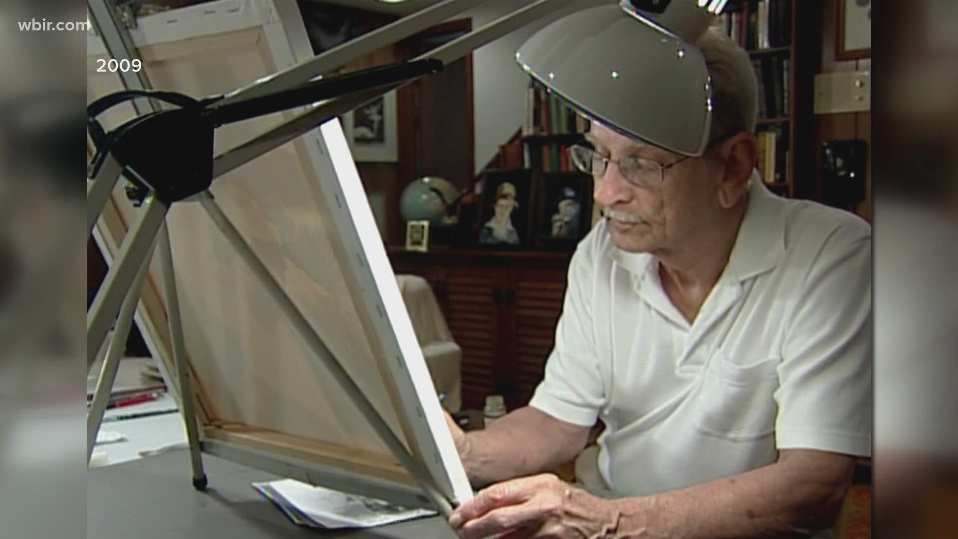 We are in the middle of a war against the coronavirus, but one WWII Navy veteran is using this time to seek peace through his passion of painting.