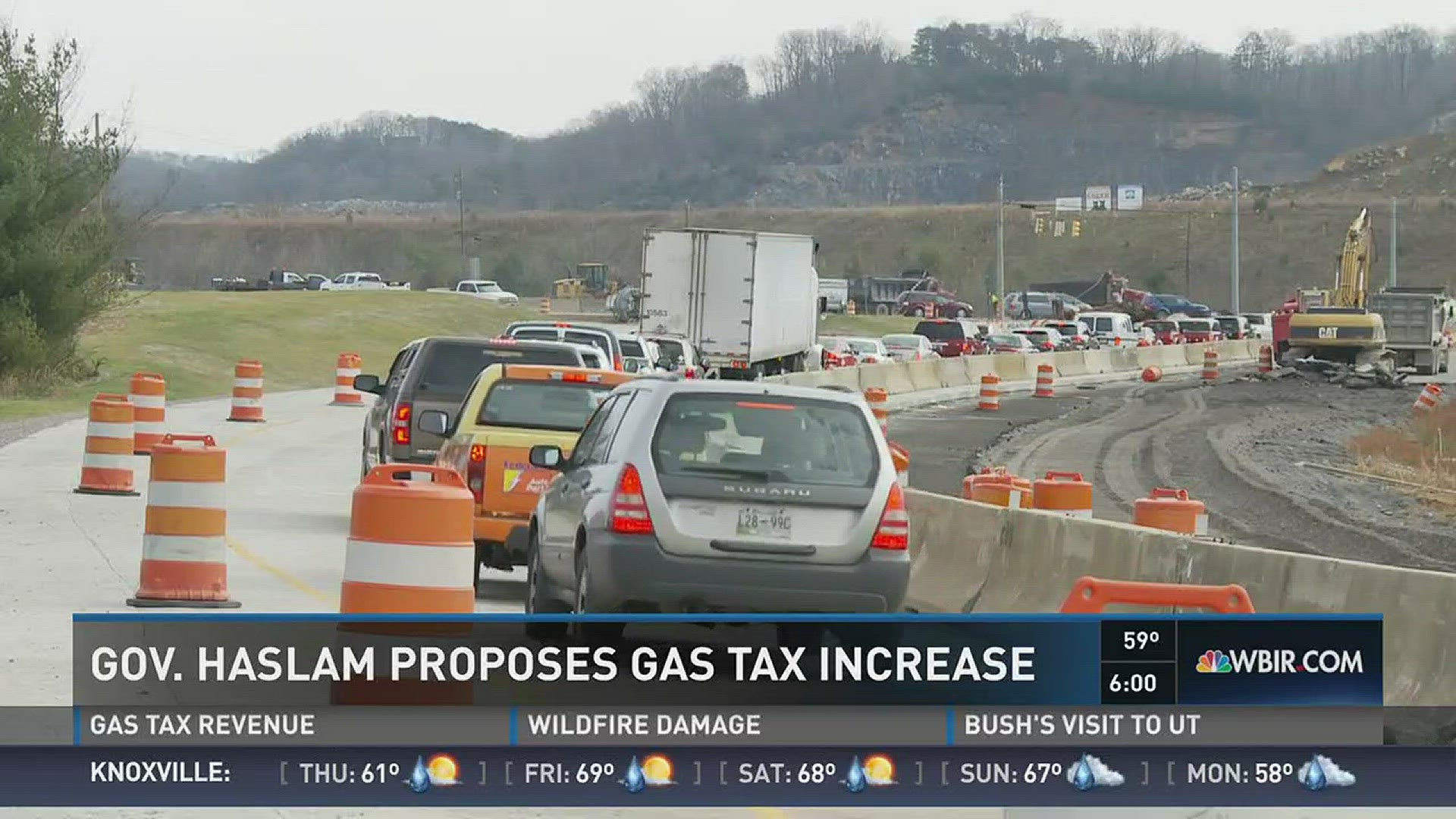 Jan. 18, 2017: Gov. Haslam is proposing to increase the state's gas tax by 7 cents a gallon to create additional road funding.