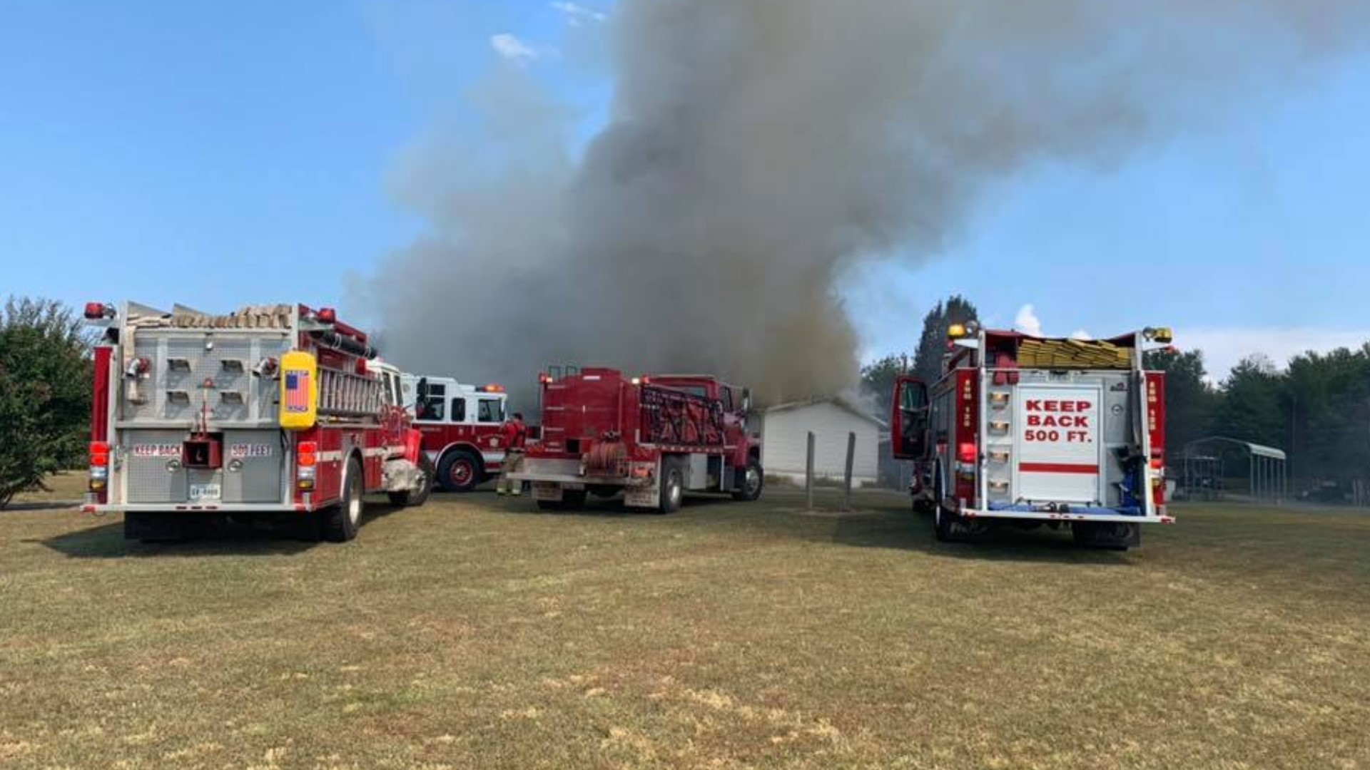 Loudon County crews fight house fire off Highway 11