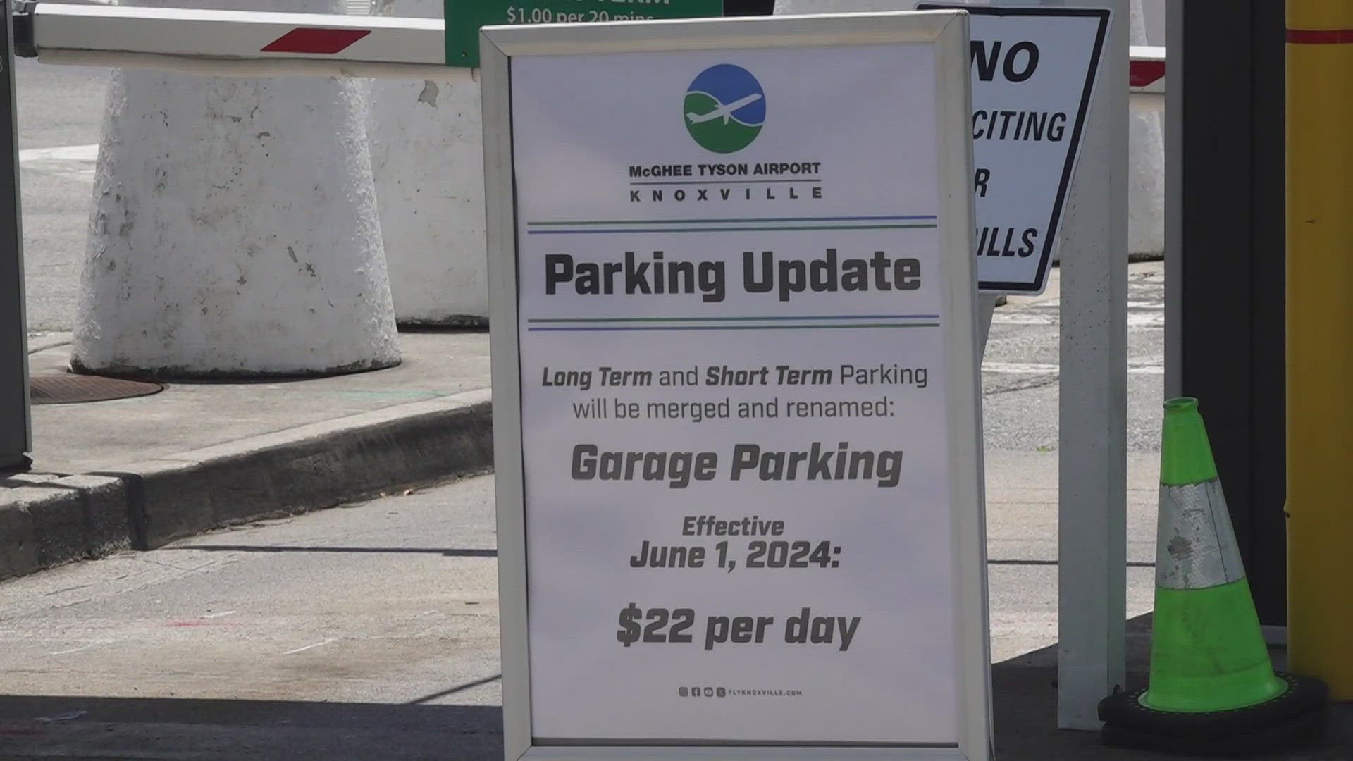 An airport spokesperson said parking needed to be restructured to prepare for peak summer travel season.