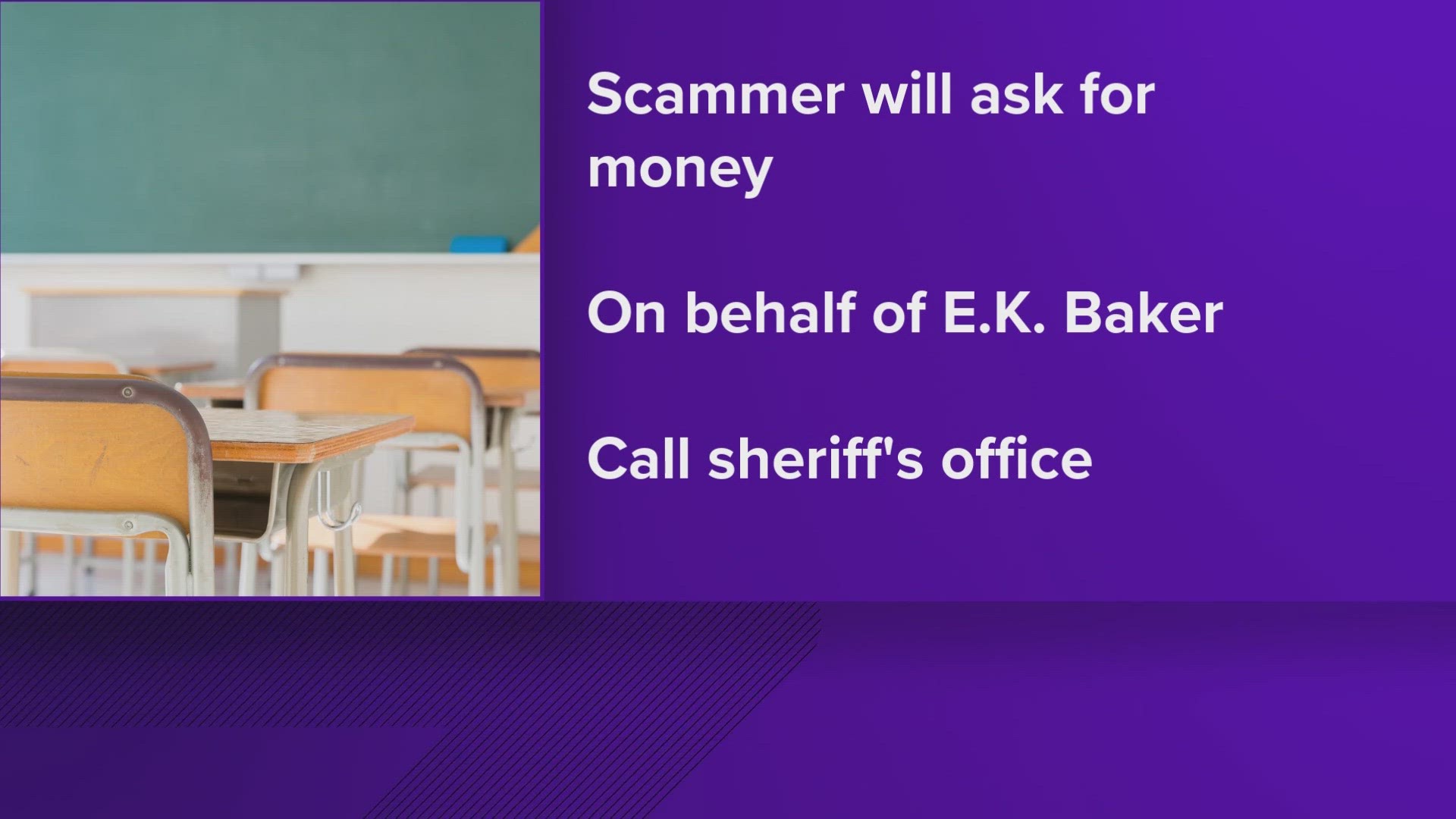 McMinn County Schools said someone has been going door-to-door asking for money to support the elementary school.