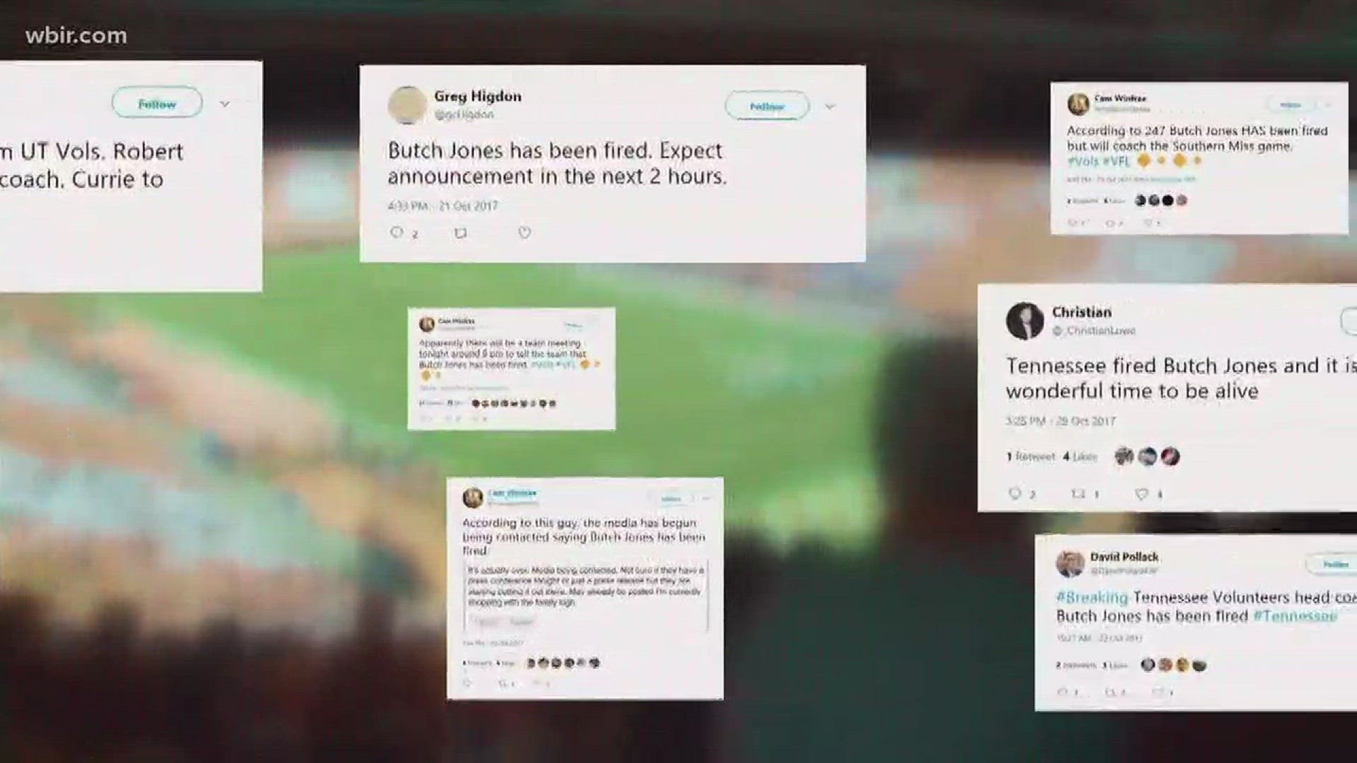 Oct. 30, 2017: Dozens of social media accounts meant to look like credible sources are spreading rumors about the future of UT football coach Butch Jones. Here's how to tell fake accounts from the real ones.