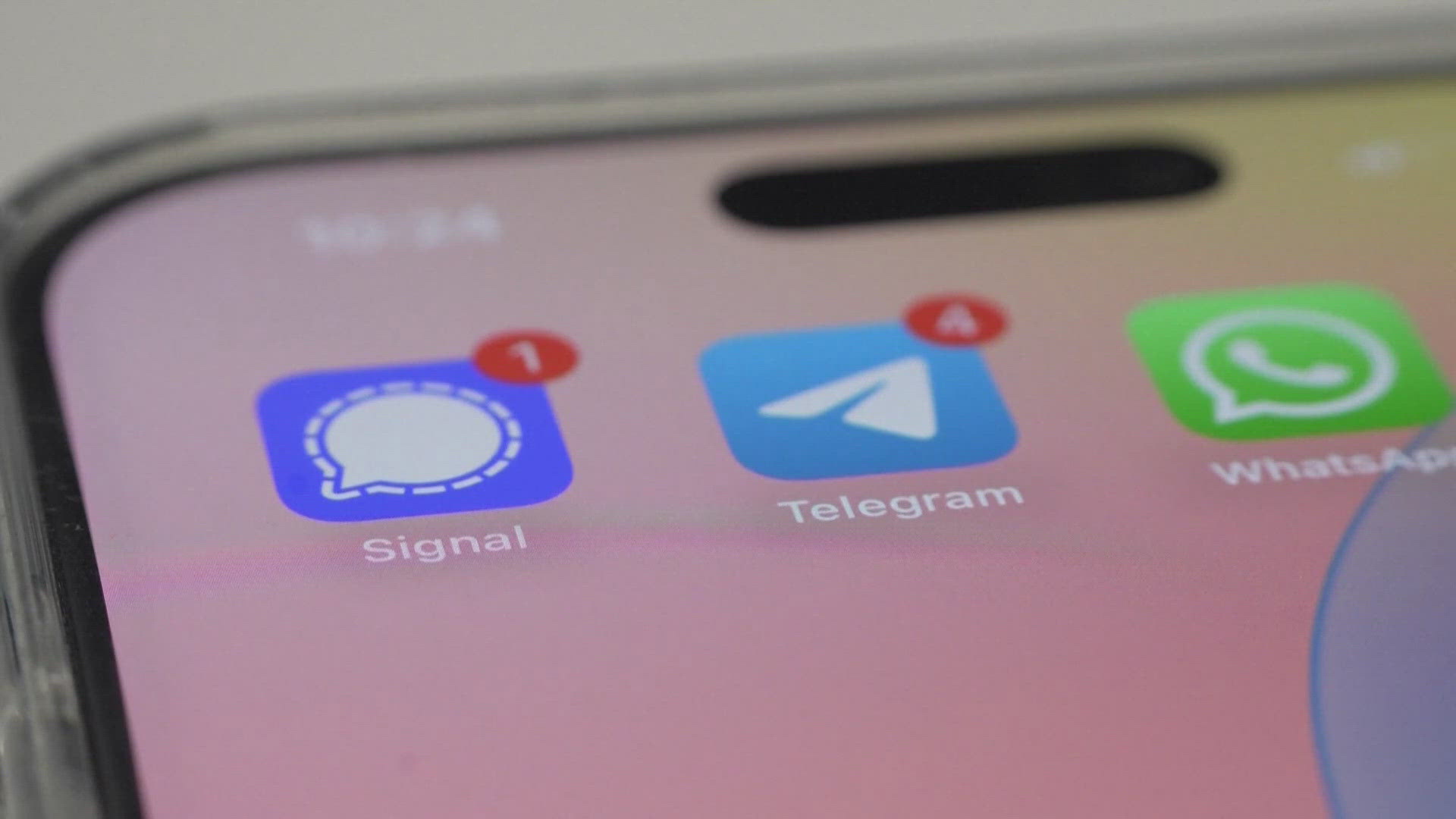 A warning about the app was sent before the journalist from the Atlantic was included in a group chat where top officials discussed war plans. 