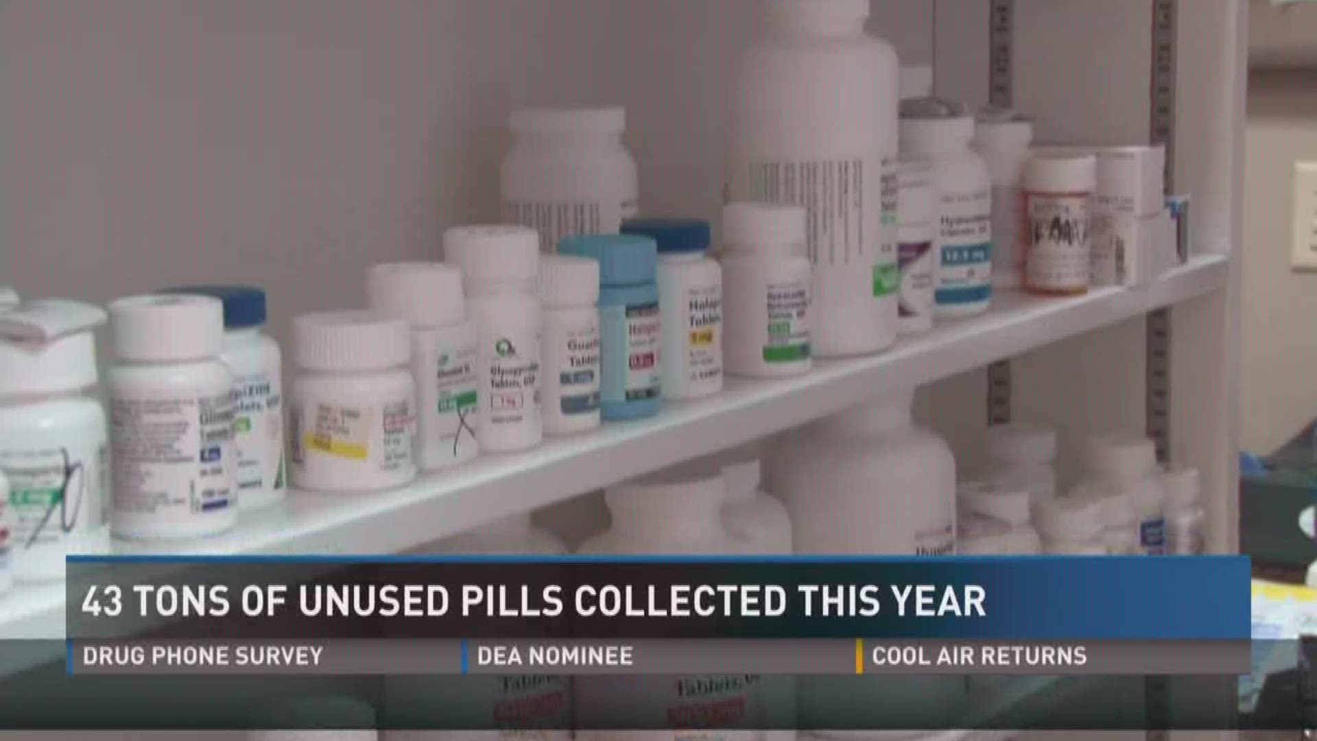 TN drug officials collected 43 tons of unused medicine in just one year.