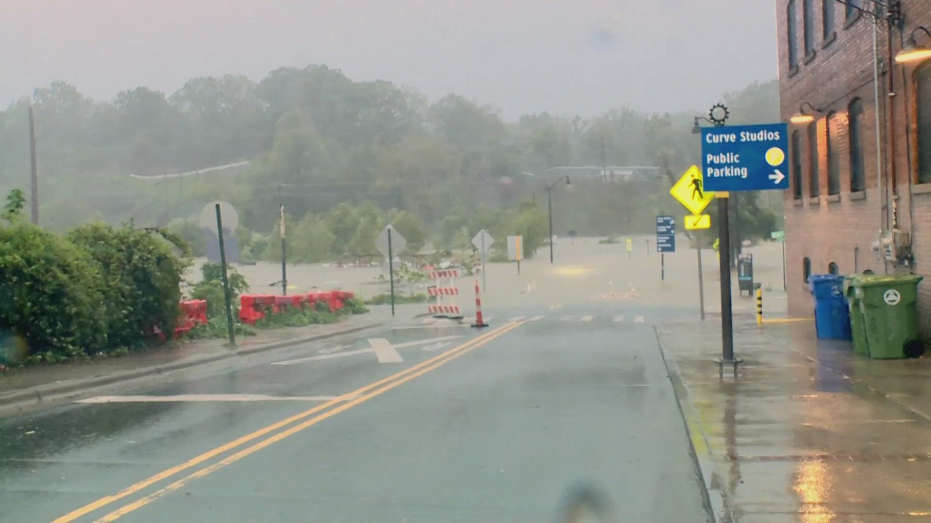 Both the French Broad River and the Swannanoa Rivers in the Asheville area are scheduled to crest at record levels that have not been seen in more than 100 years.