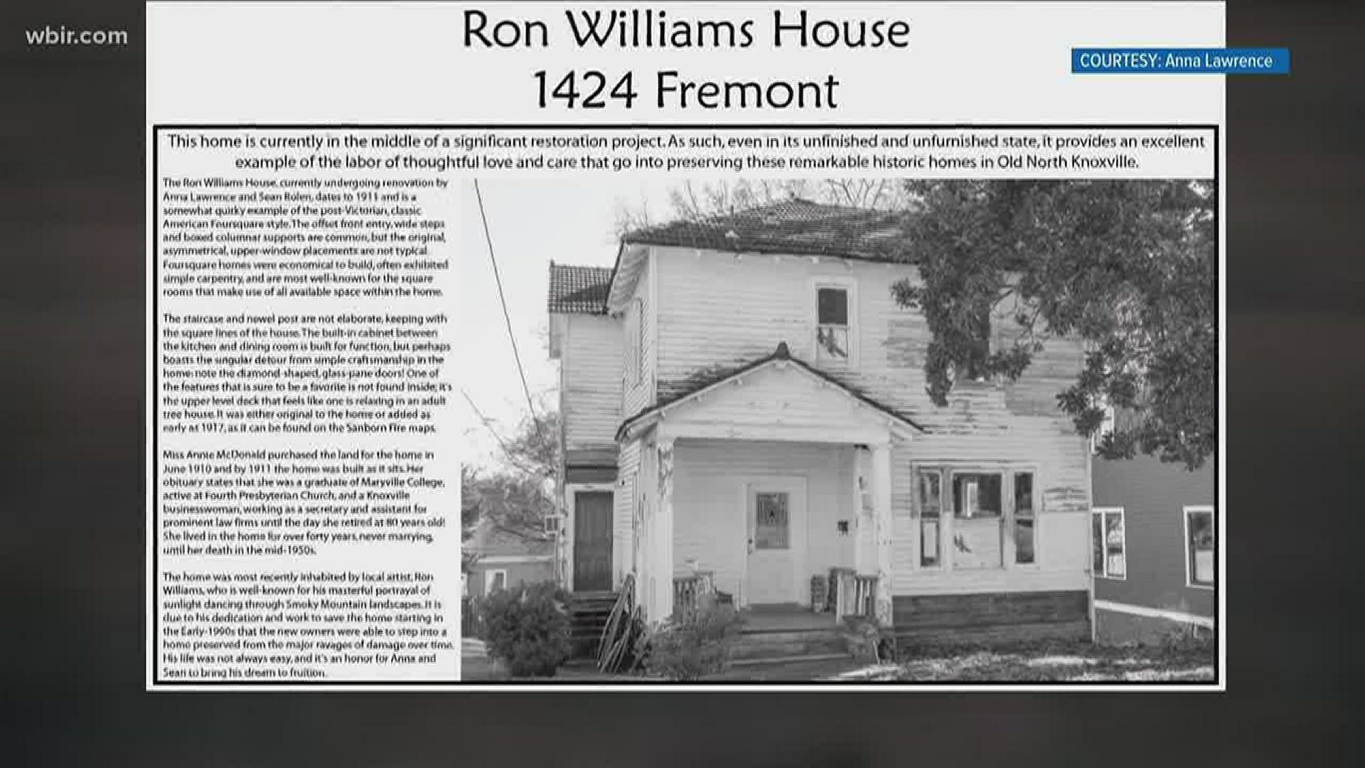 The Ron Williams House is named for the talented landscape artist who bought the house to renovate it himself.