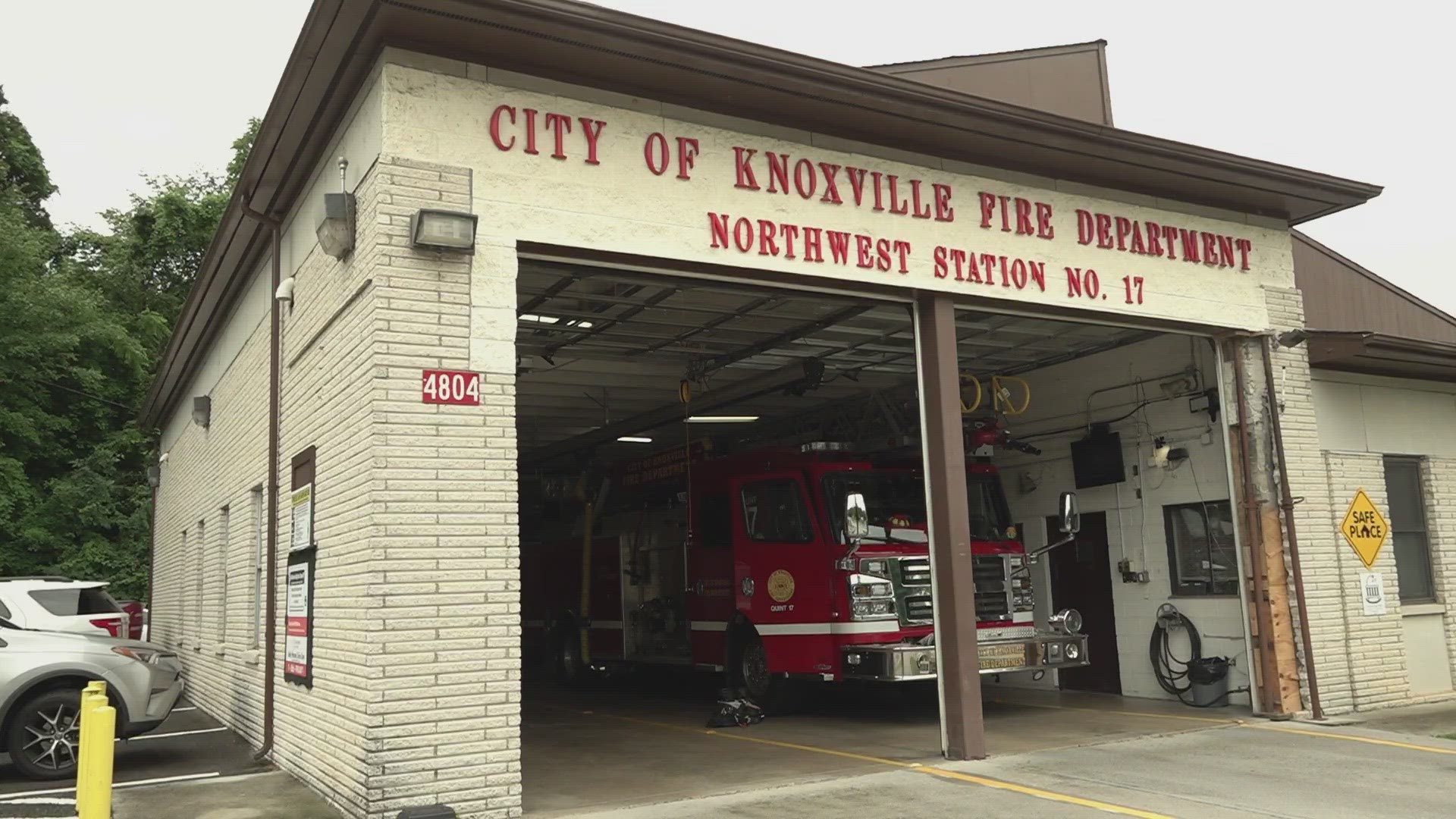 Knoxville Mayor in Indya Kincannon visited Fire Station 19 where 
someone surrendered a newborn baby inside a Safe Haven Baby Box.