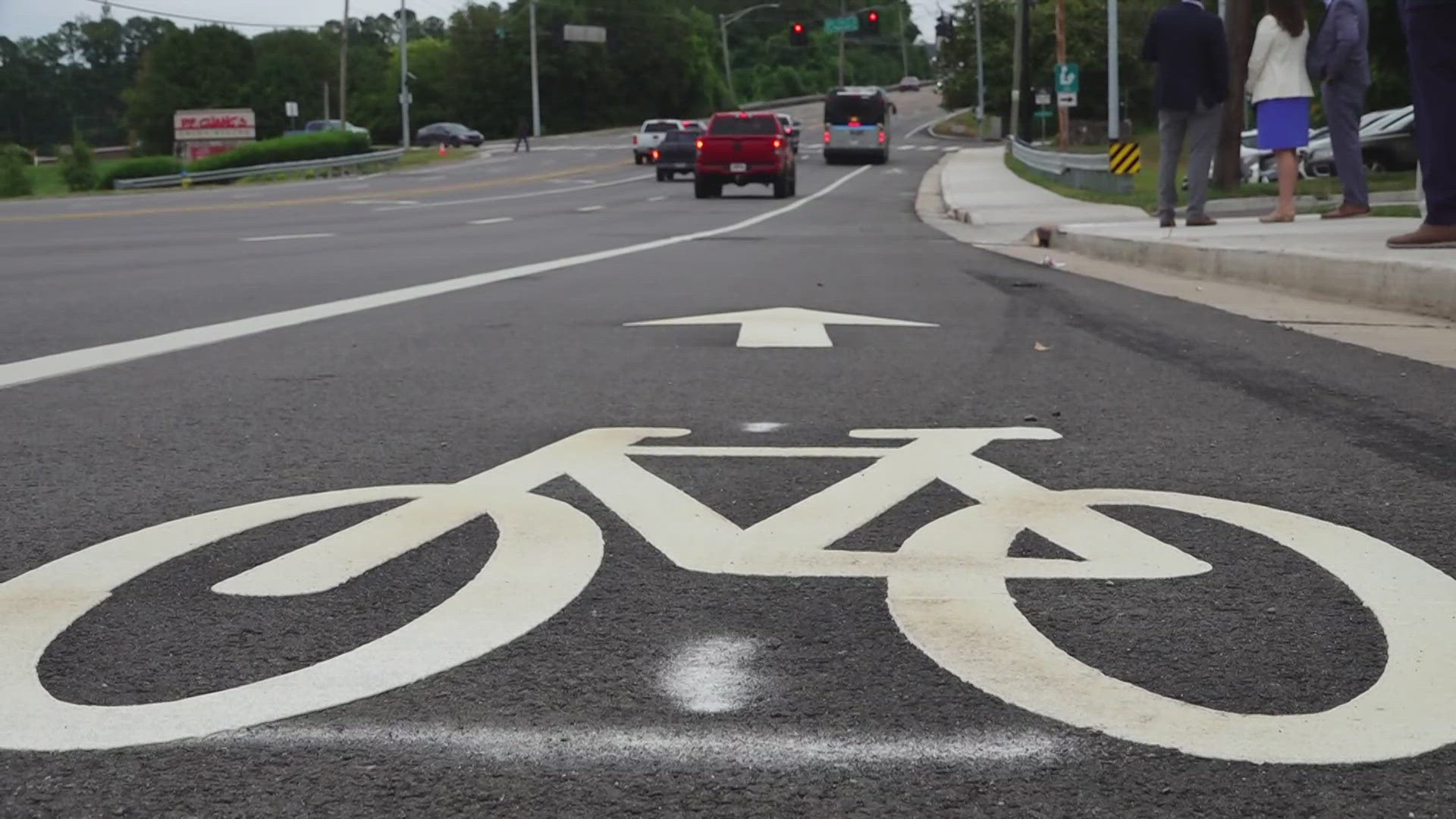 The $2.3 million project aims to make part of Kingston Pike safer for bikers and pedestrians.