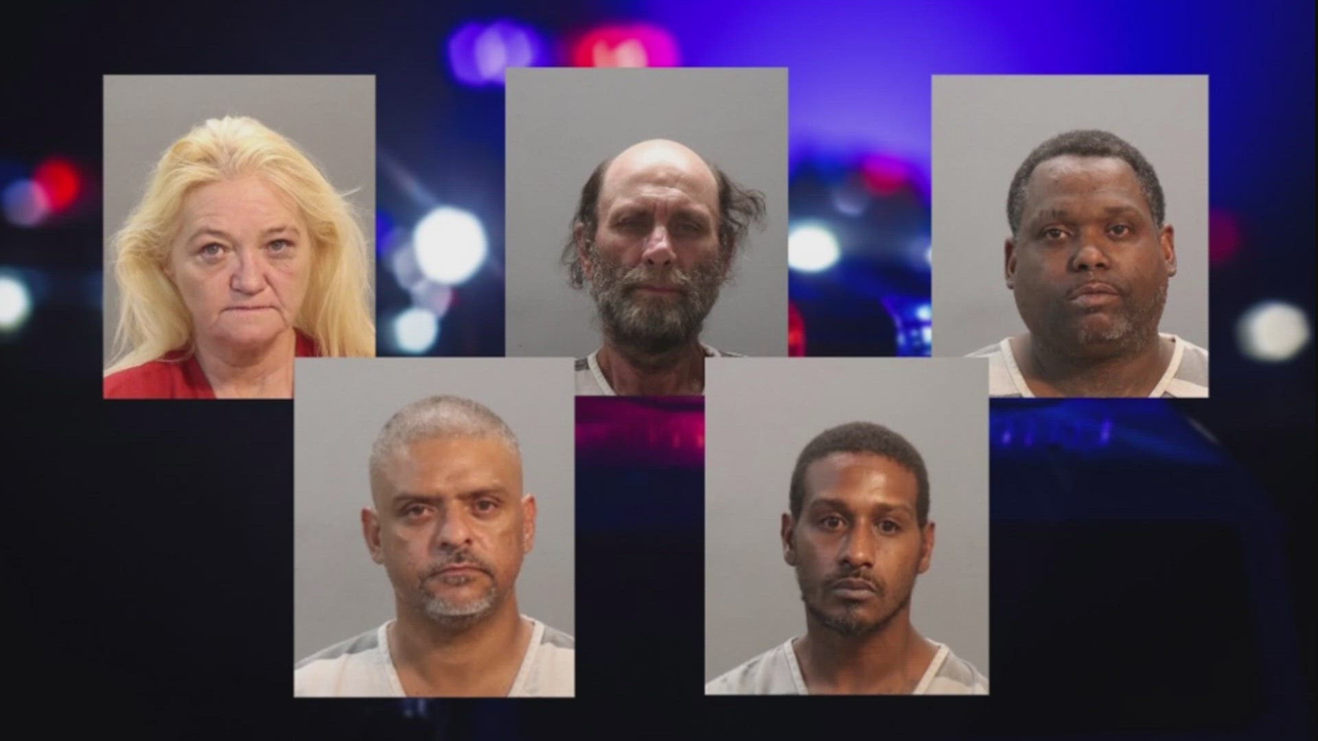 Knoxville Police Department officers found 45 grams of crack cocaine, heroin, methamphetamine and six guns.