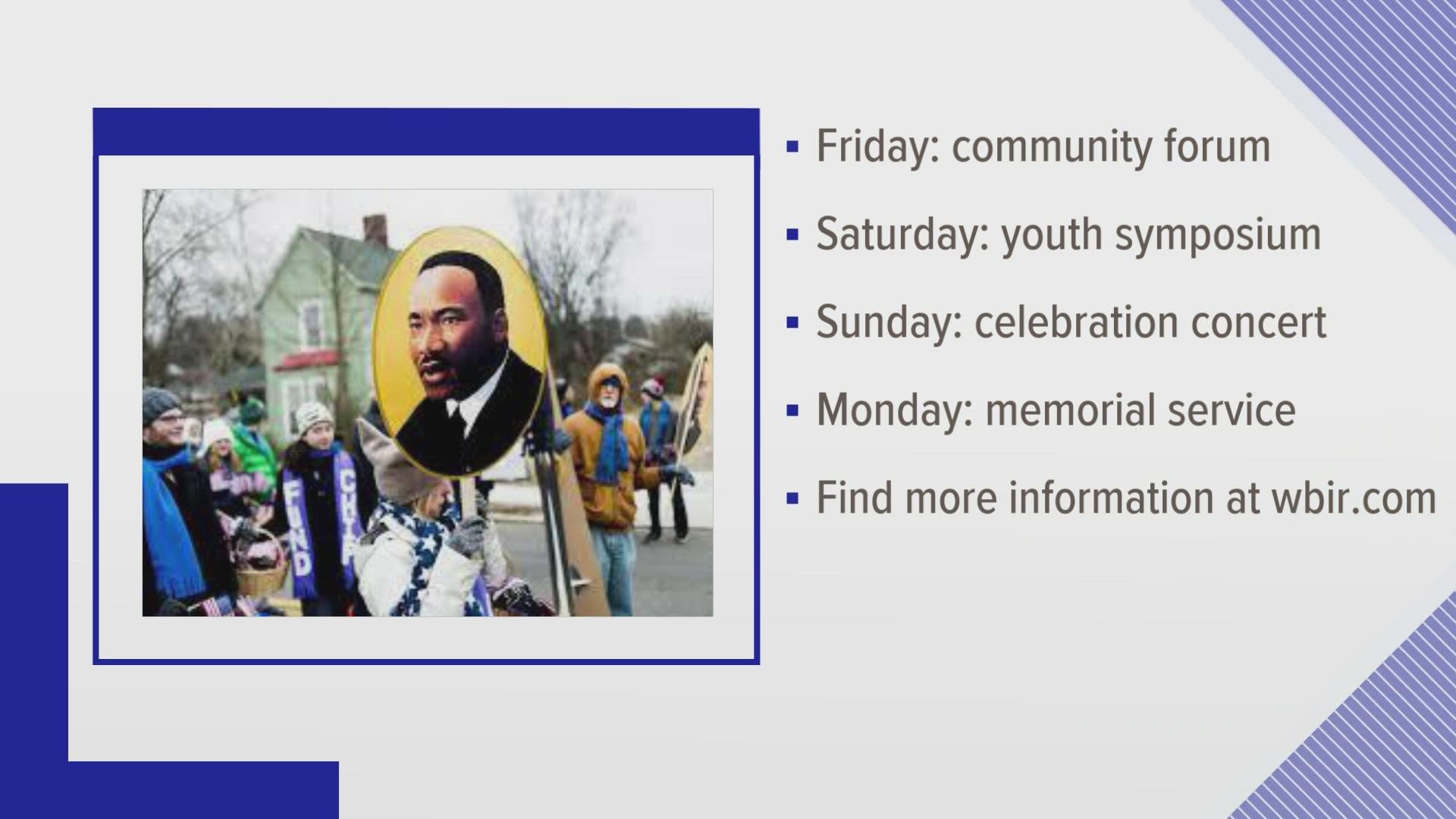 Next weekend is Dr. Martin Luther King Jr. Day and here's how Knoxville is honoring him on Friday.
