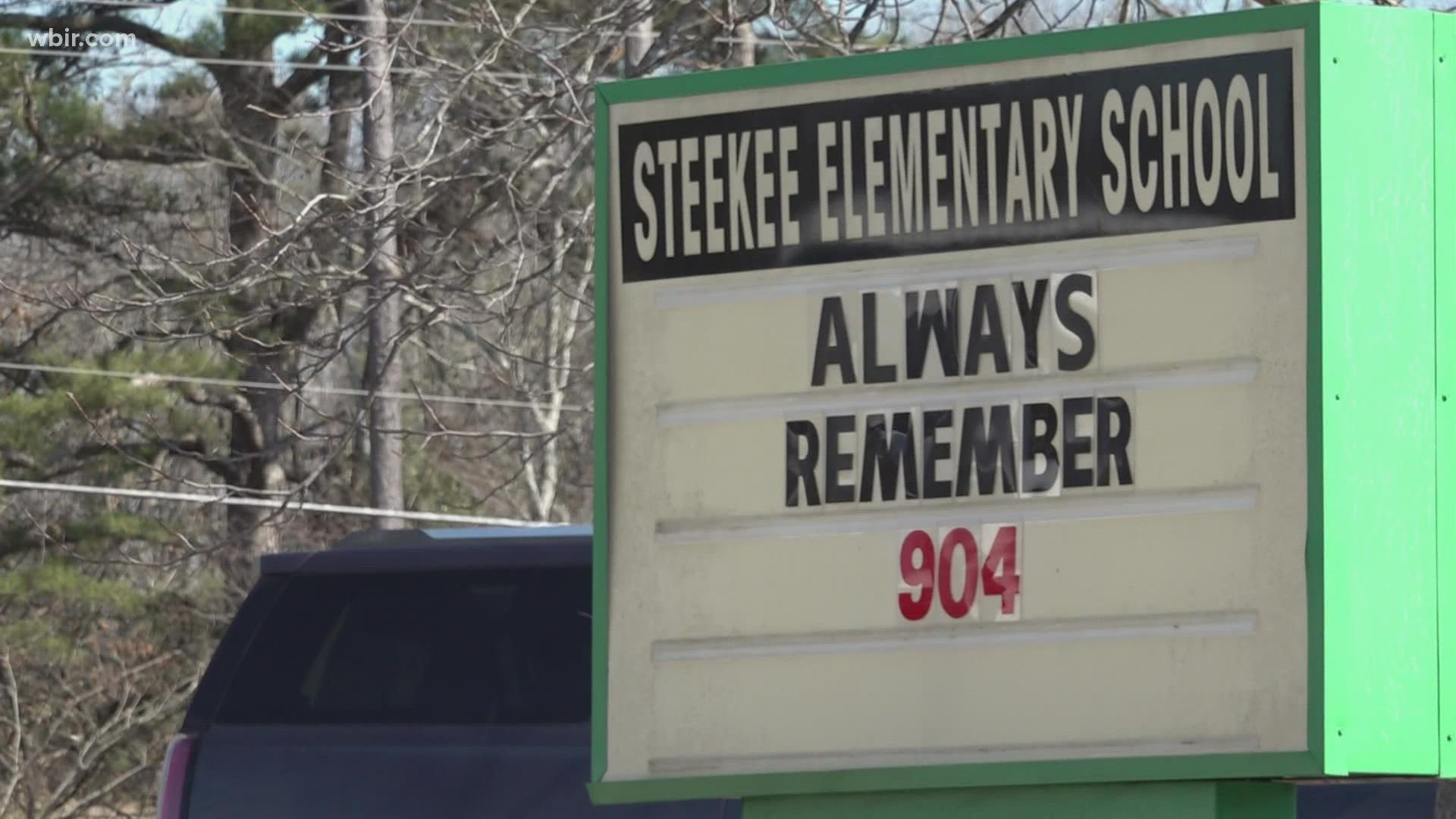 Steekee Elementary raised money to donate to the Loudon County softball team in honor of him and his family. That's where Sgt. Jenkins' daughter plays.