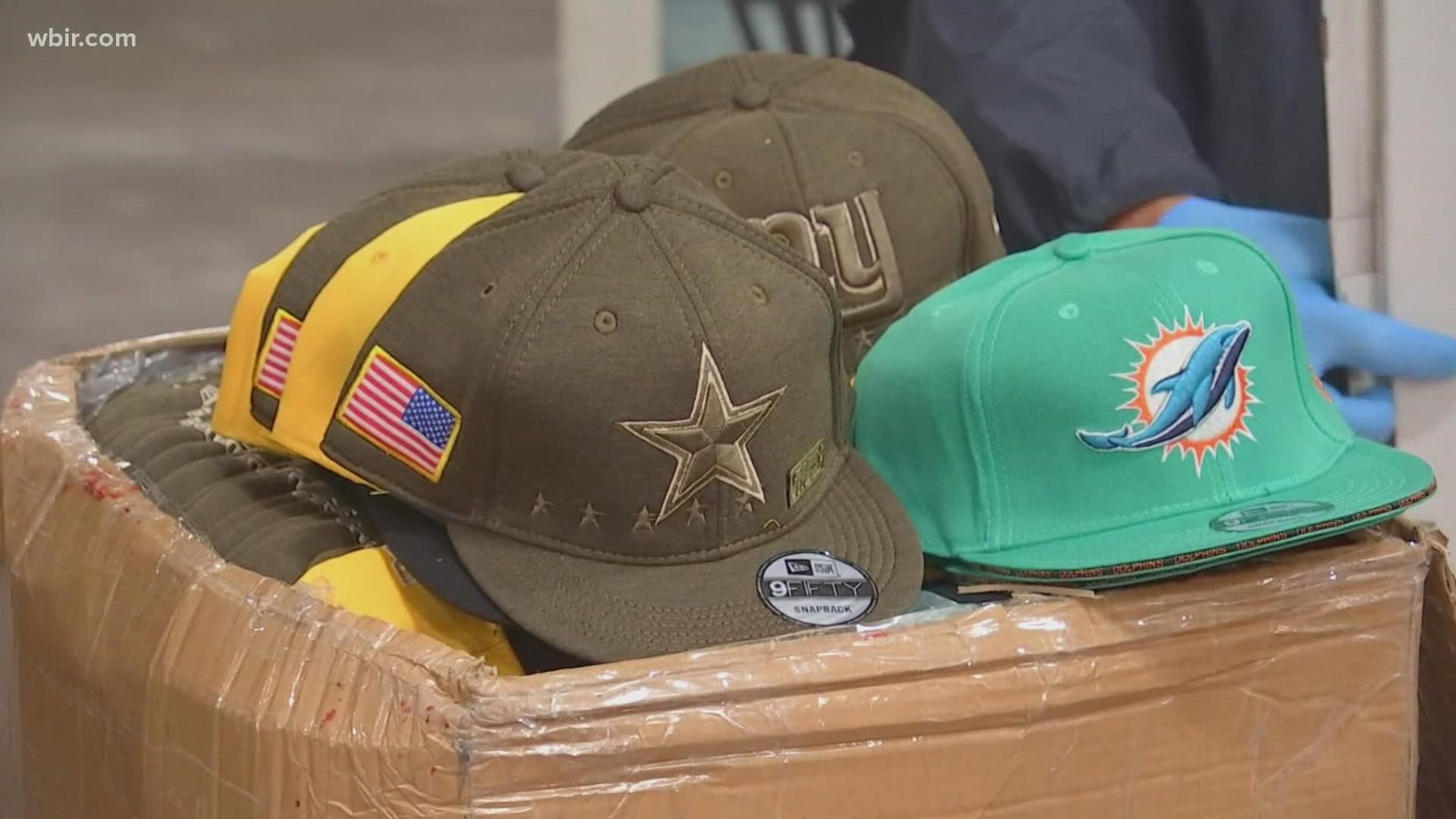 Officials warn people to avoid purchasing fake NFL gear