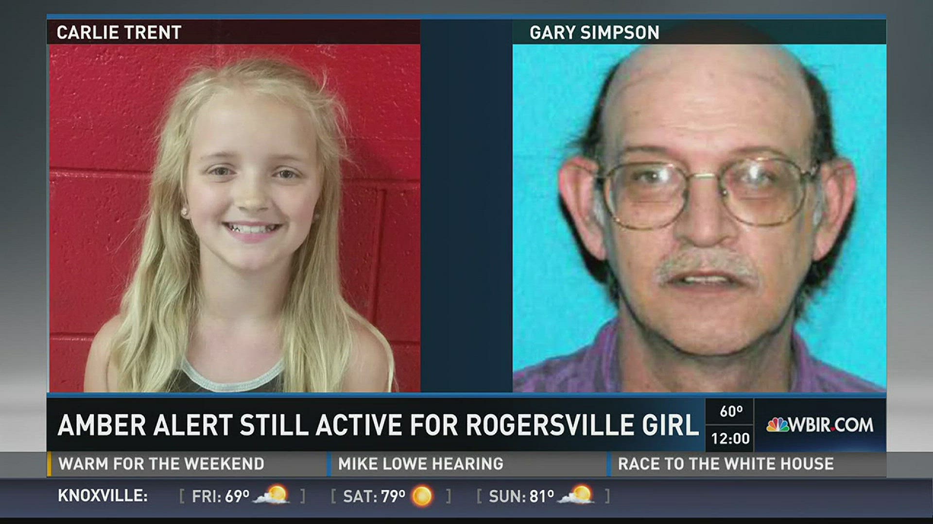 Amber Alert still active for Rogersville girl