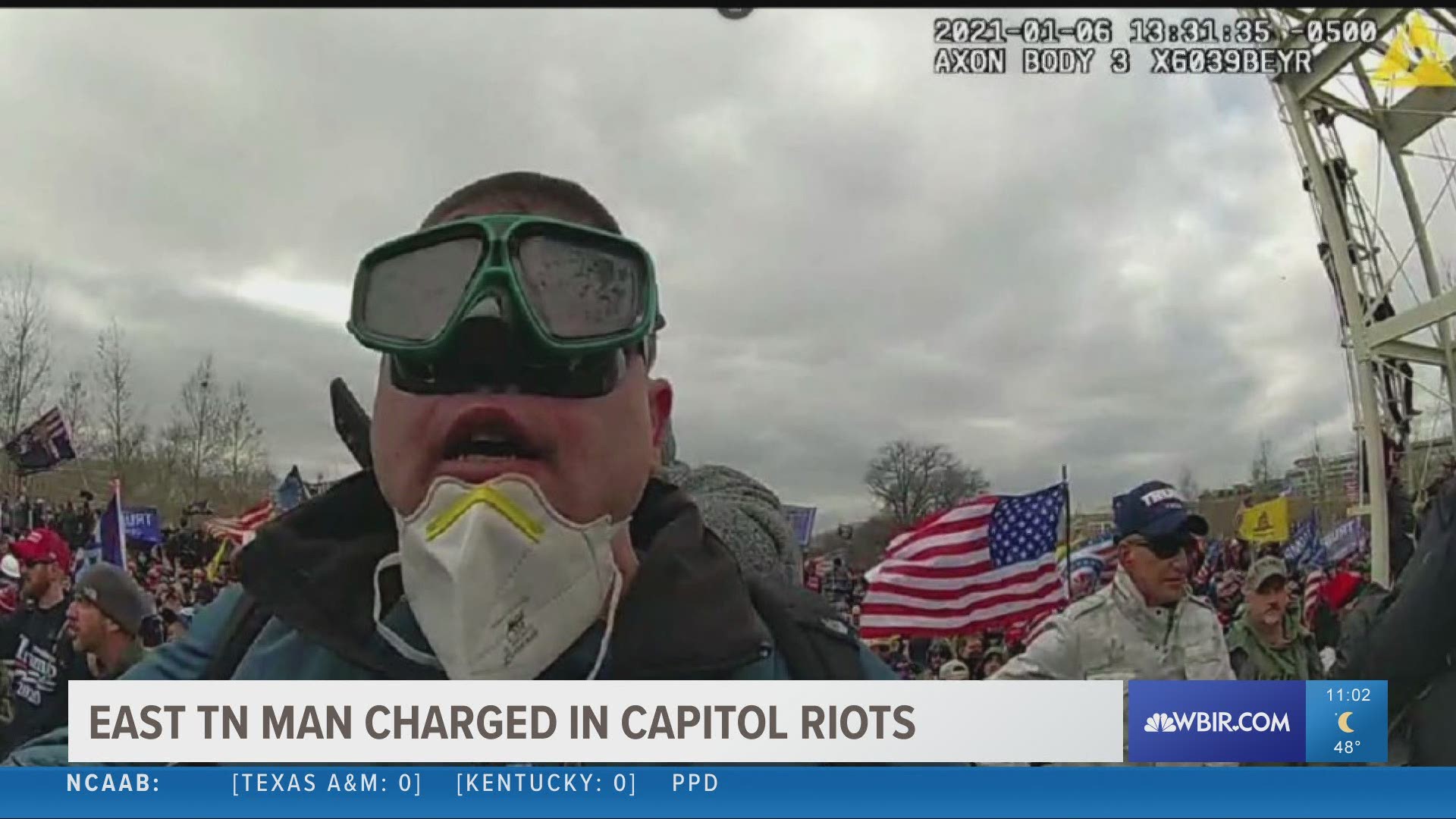 A man from Cleveland, Tenn. faces charges after the FBI said he threw a flagpole at police during the January riots at the U.S. Capitol.