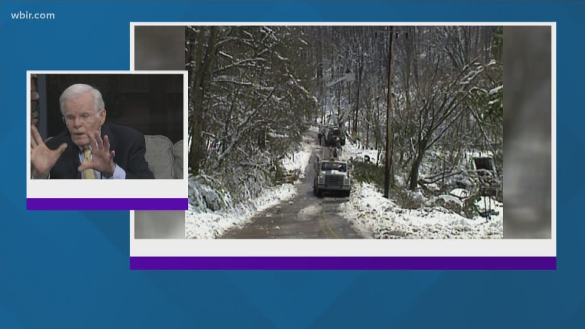 WBIR anchor emeritus Bill Williams remembers the storm that dumped more than a foot of snow on East Tennessee.