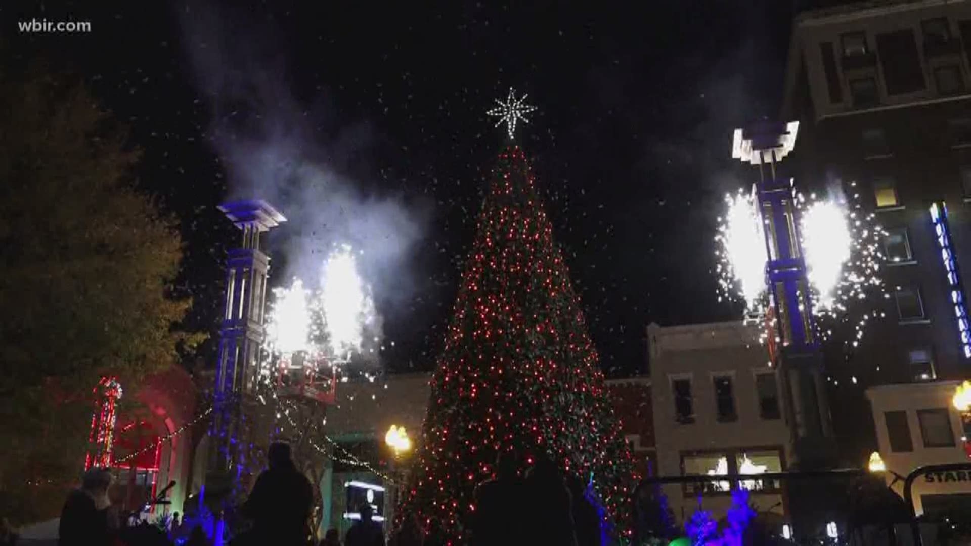 It's officially Christmas time in Knoxville now that the tree is lit downtown in Krutch Park.