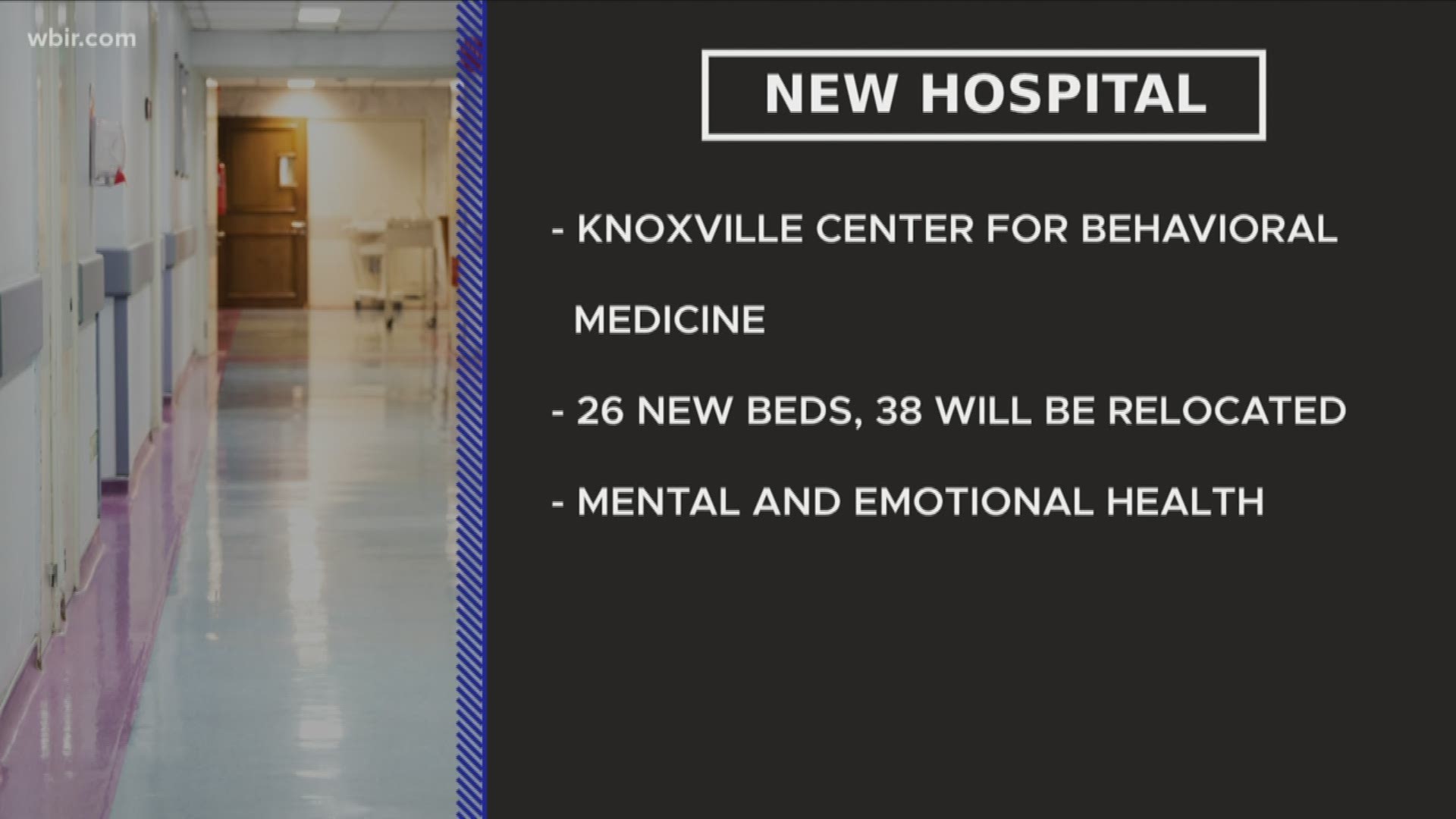 The 64-bed psychiatric hospital will be located right next to a new Rehabilitation Hospital, which was announced last year.