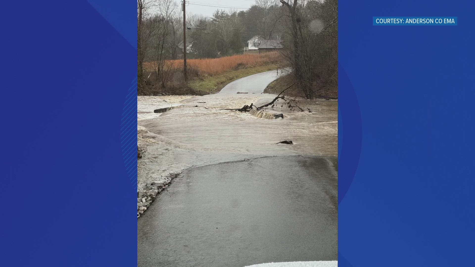People in Sevier County shared videos of the Little Pigeon River looking not-so-little. It had swollen by several feet after Tuesday's heavy rain.