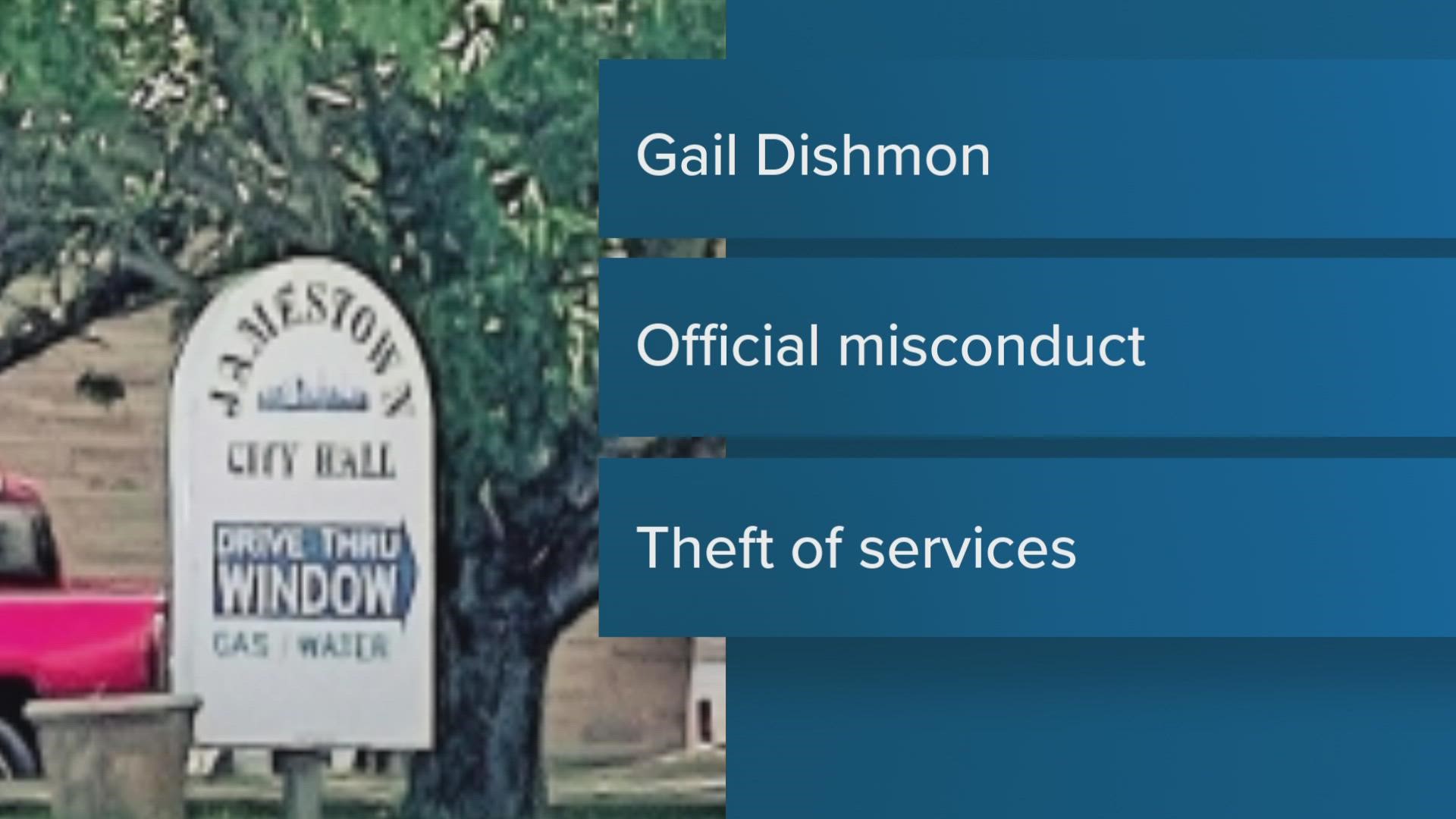Patricia Dishmon has been indicted on one count of theft of service over $1,000 and one count of official misconduct, the TN Comptroller of the Treasury said.