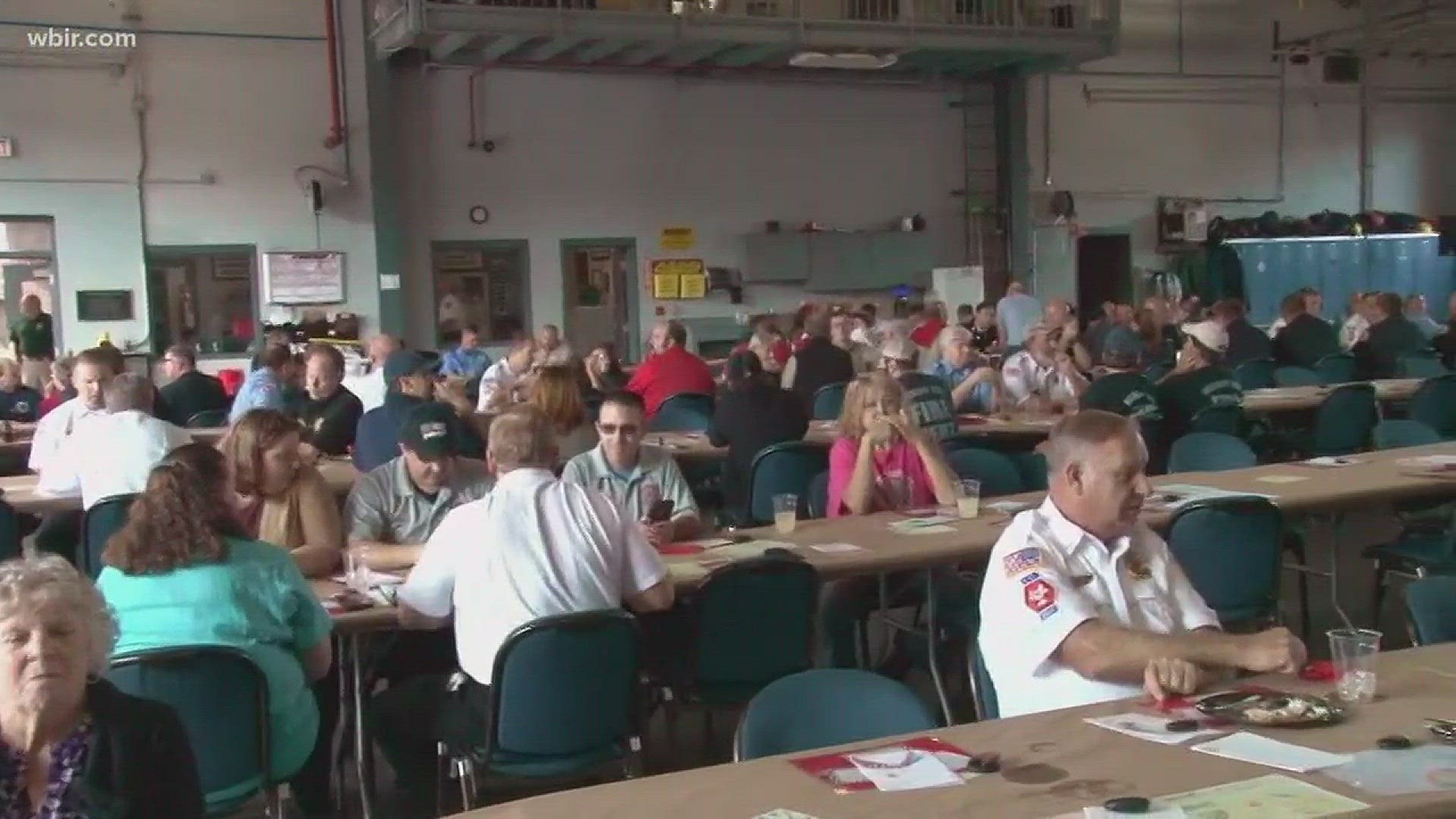 Last November, hundreds of emergency crews from across the state worked to save lives and property during the wildfires. They gathered for a reunion lunch on Tuesday.