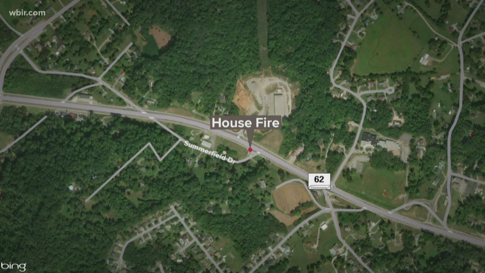 The Karns Fire Department said one person was taken to the hospital after a house fire at the 6500-block of Summerfield Drive early Sunday morning.