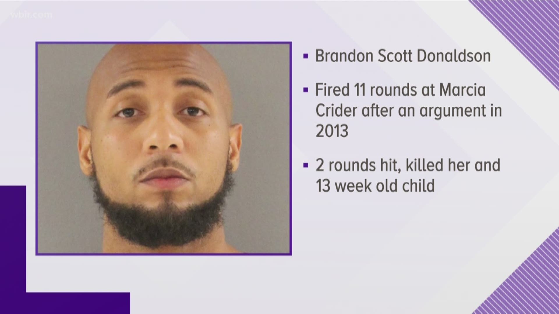Brandon Donaldson faced a second trial in the shooting death of Marcia Crider, who was 13-weeks pregnant.