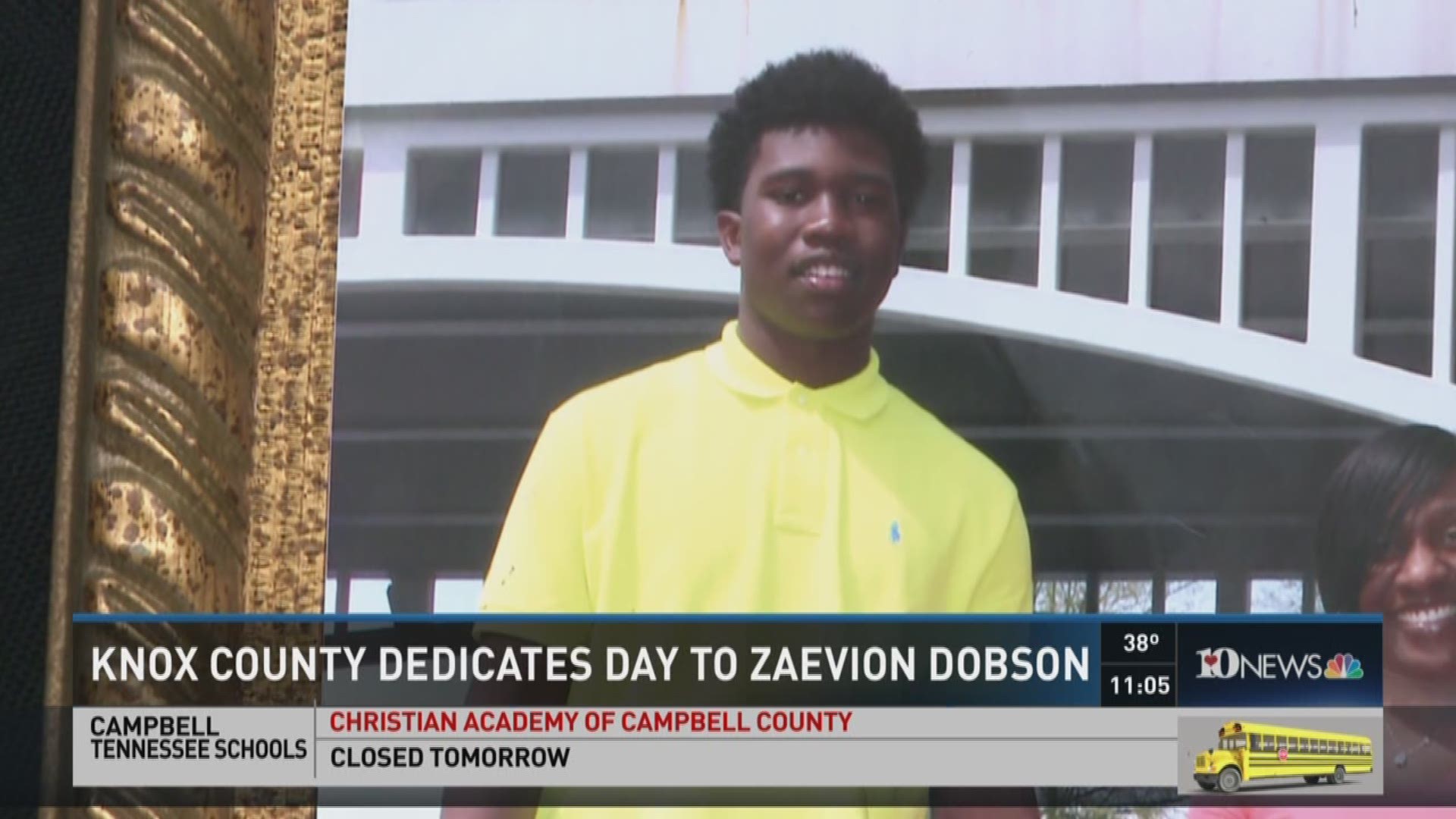 Just more than a month after Zaevion Dobson gained national attention for sacrificing himself to save two girls from gunshots, the Knox County Commission is dedicating a day to honor the 15-year-old. 