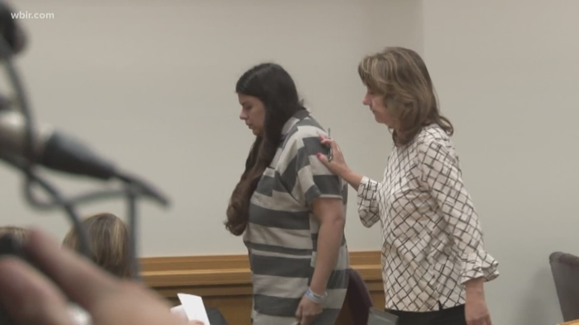 The mom charged with aggravated neglect after her two children were found unresponsive in a bathtub appeared in court Wednesday.
