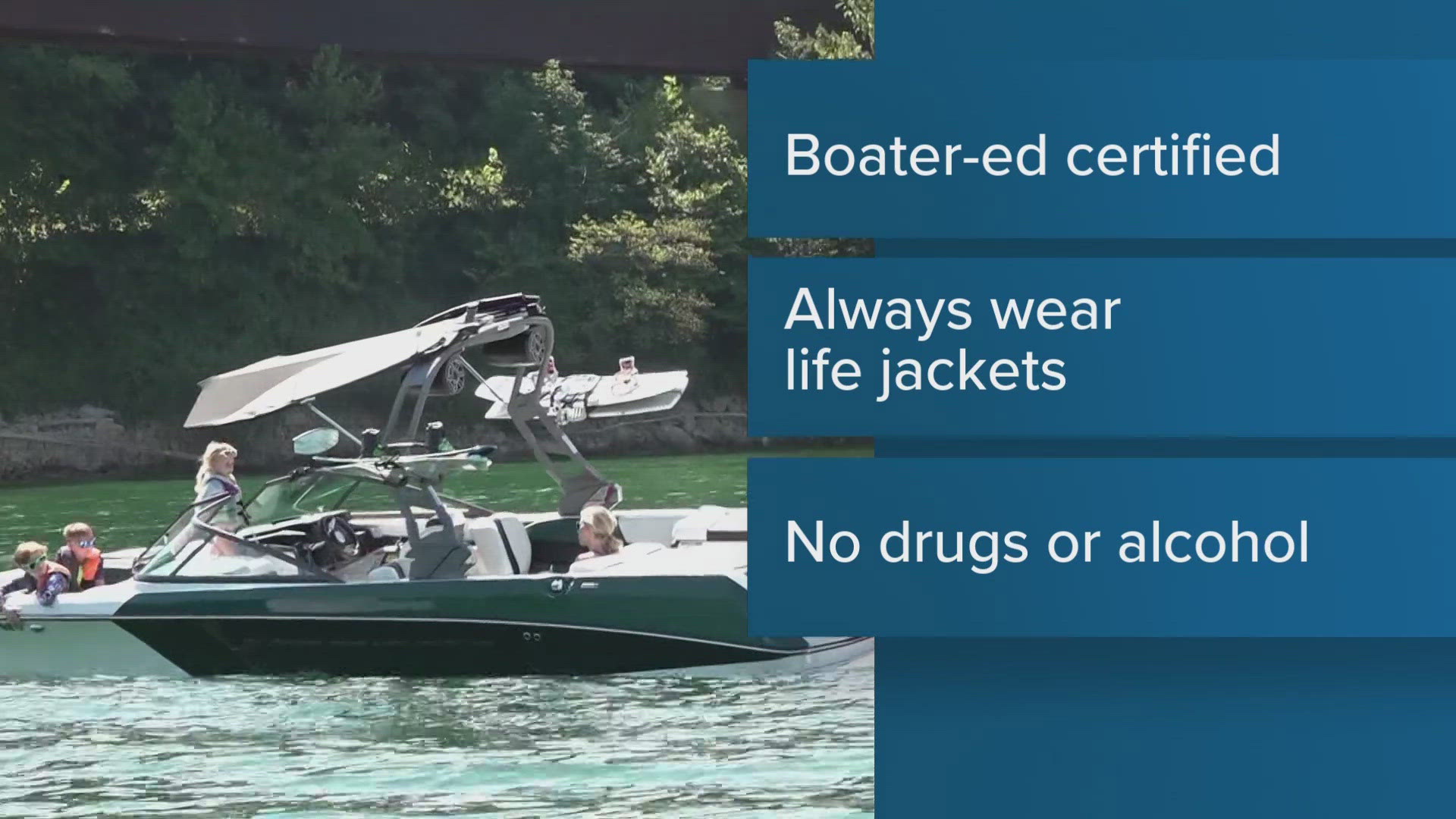 It's National Safe Boating Week and the Tennessee Wildlife Resource Agency wants to remind you to stay safe on the water.
